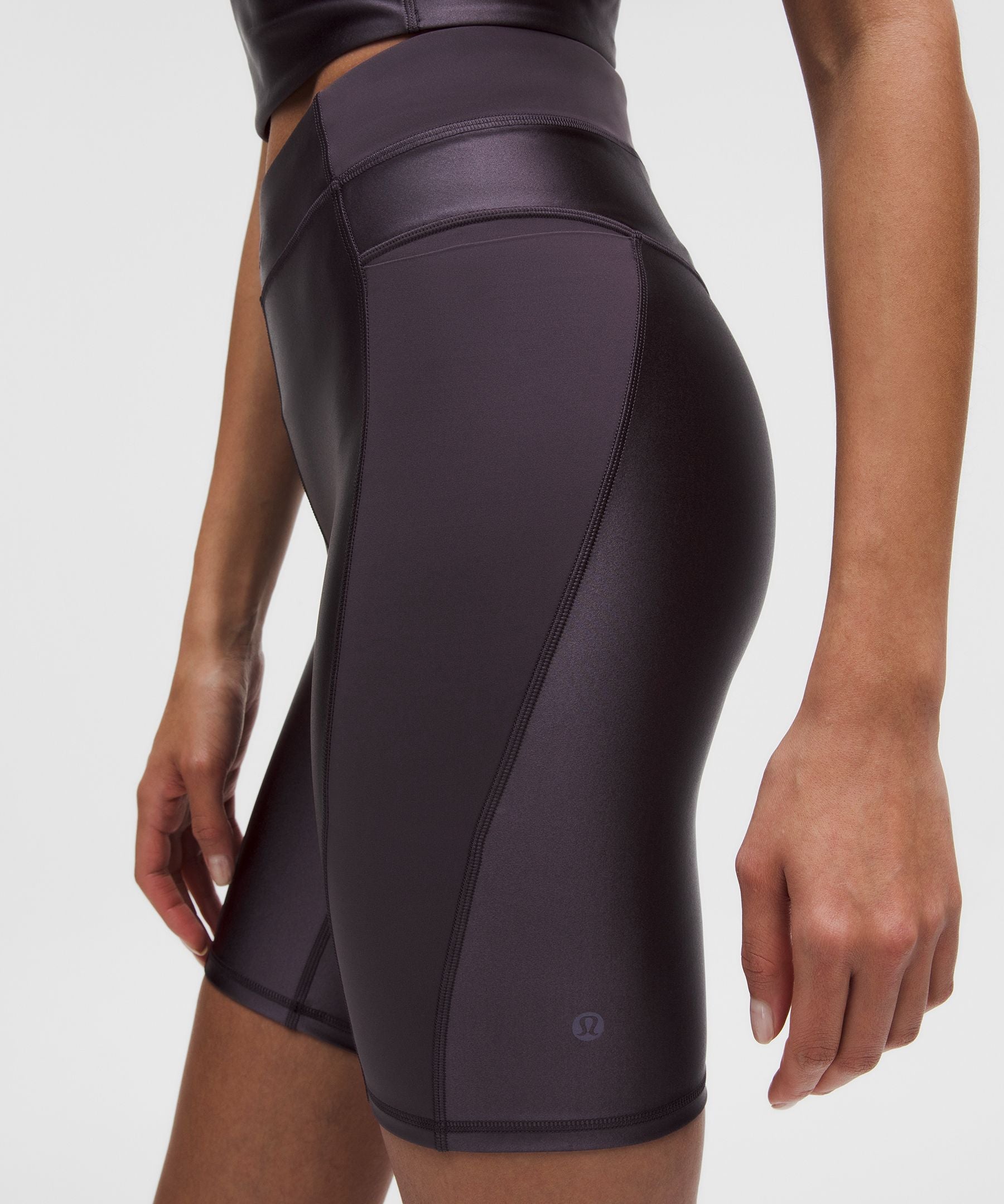 Lululemon Women's Satin Shine Panelled High-Rise Short 8" *Wordmark