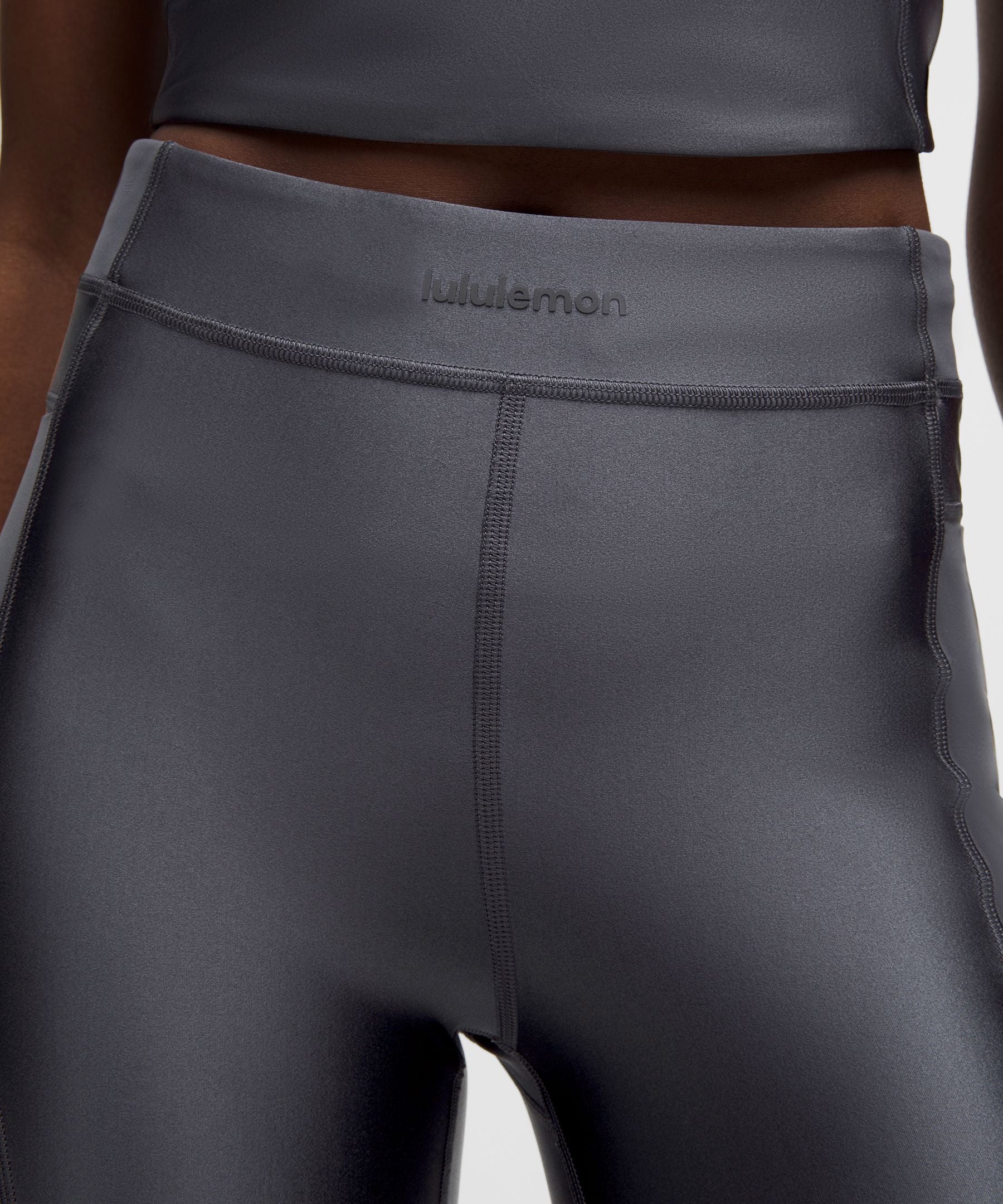 Lululemon Women's Satin Shine Panelled High-Rise Short 8" *Wordmark