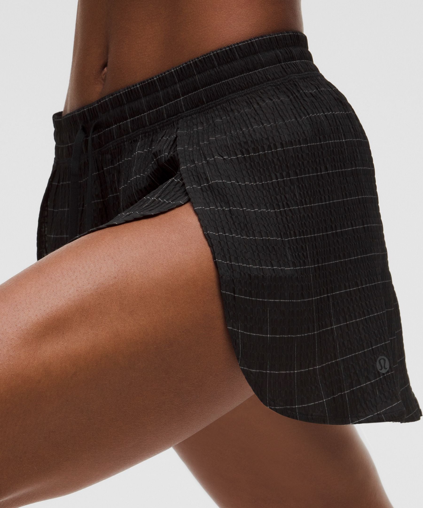 Lululemon Women's Negative Split Textured Run Short 2.5" *Reflective