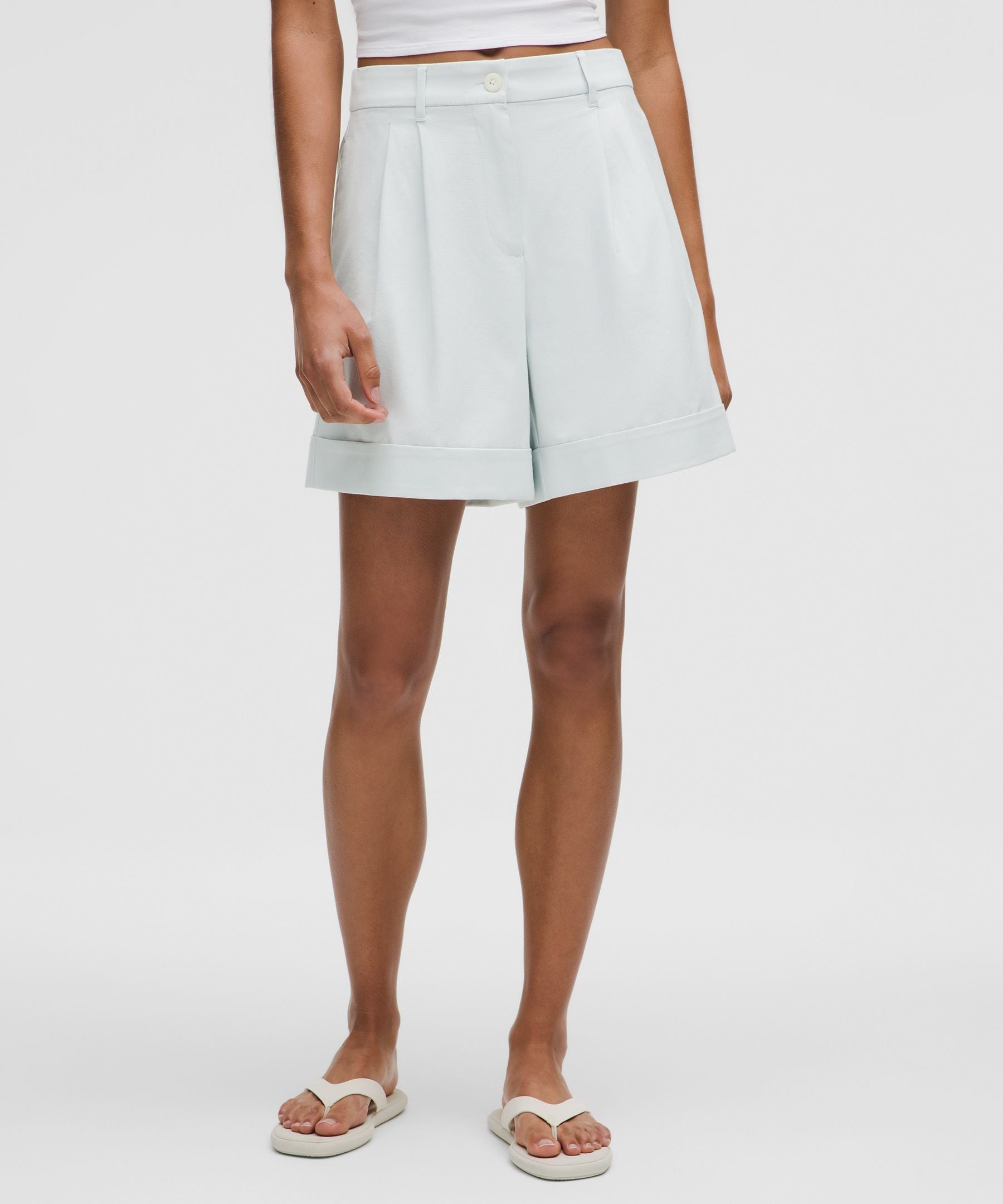 Lululemon Women's LuluLinen High-Rise Short 6"