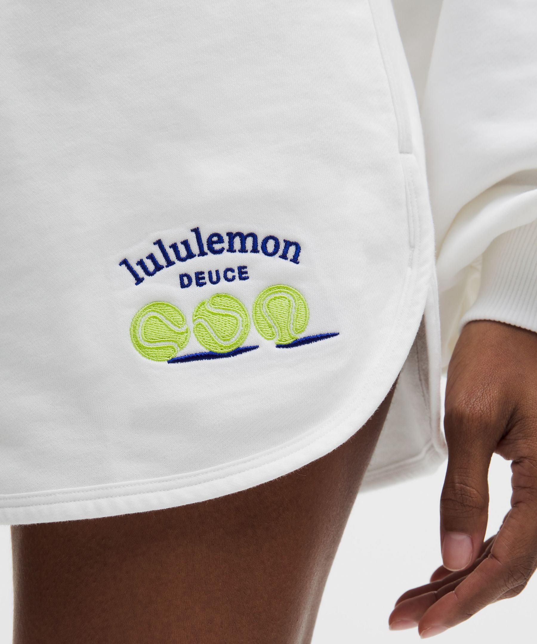 Lululemon Women's Cotton Terry High-Rise Short 2" *Tennis Balls
