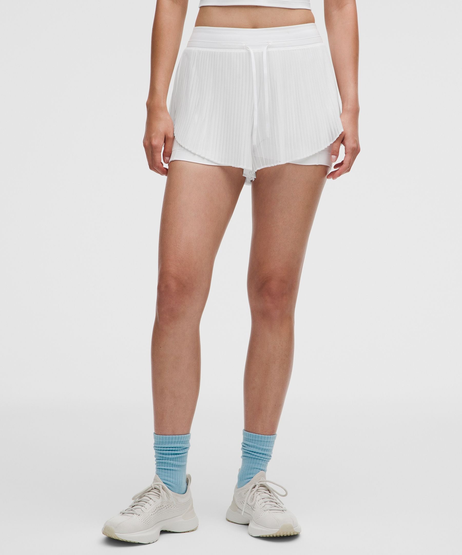 Lululemon Women's Ace Advantage High-Rise Pleated Tennis Short 2"