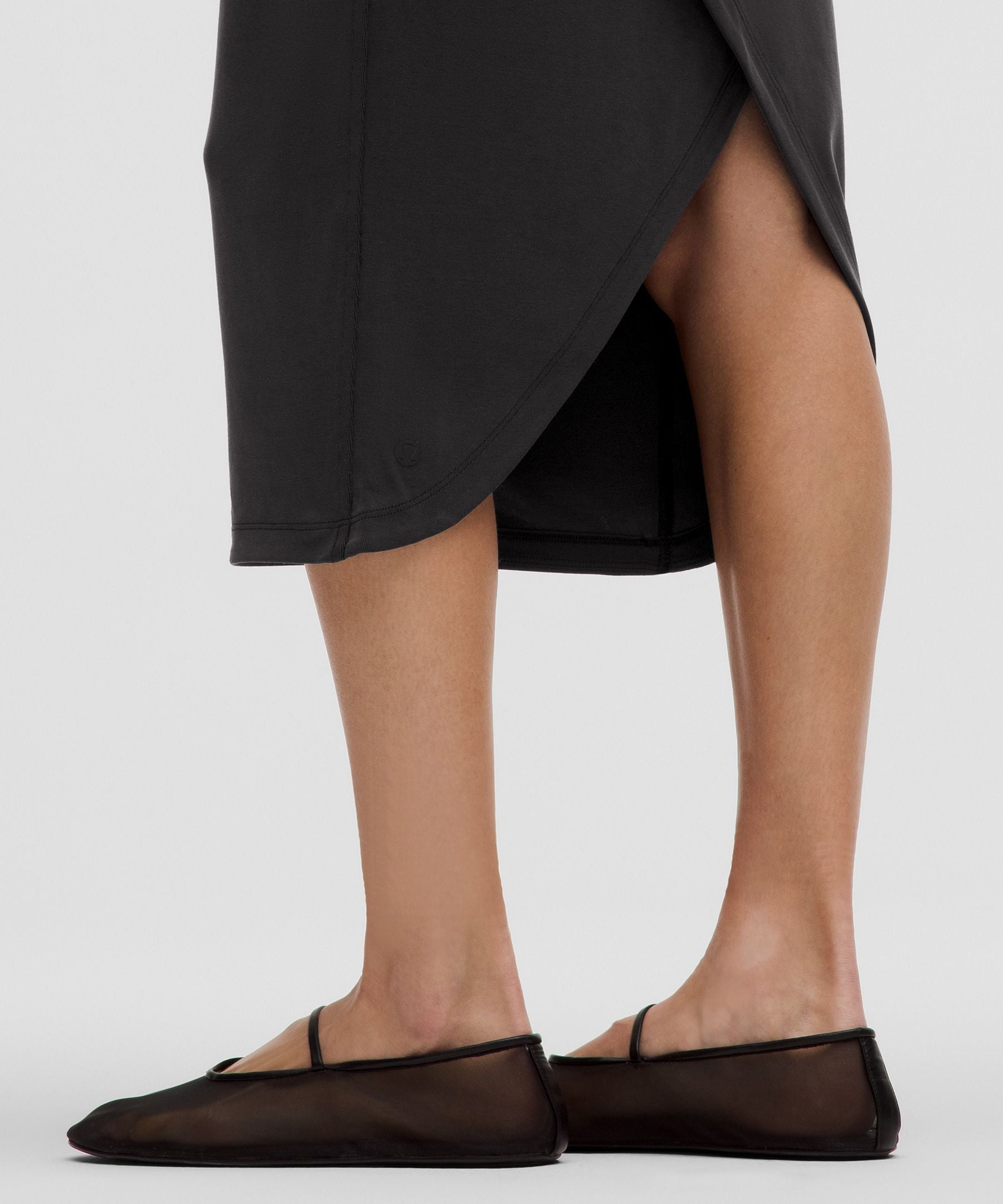 Lululemon Drapey Softstreme Column Midi Skirt