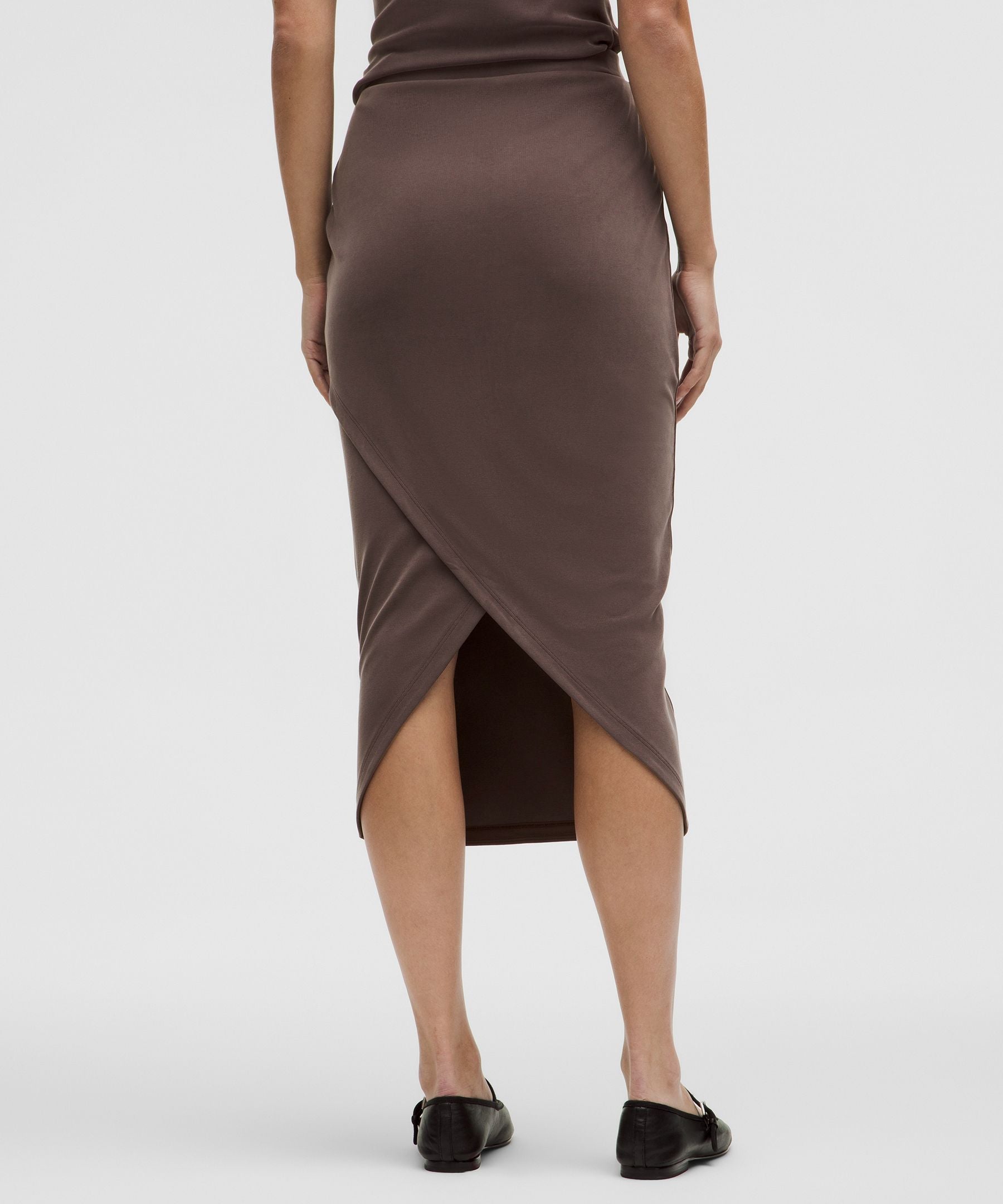 Lululemon Drapey Softstreme Column Midi Skirt