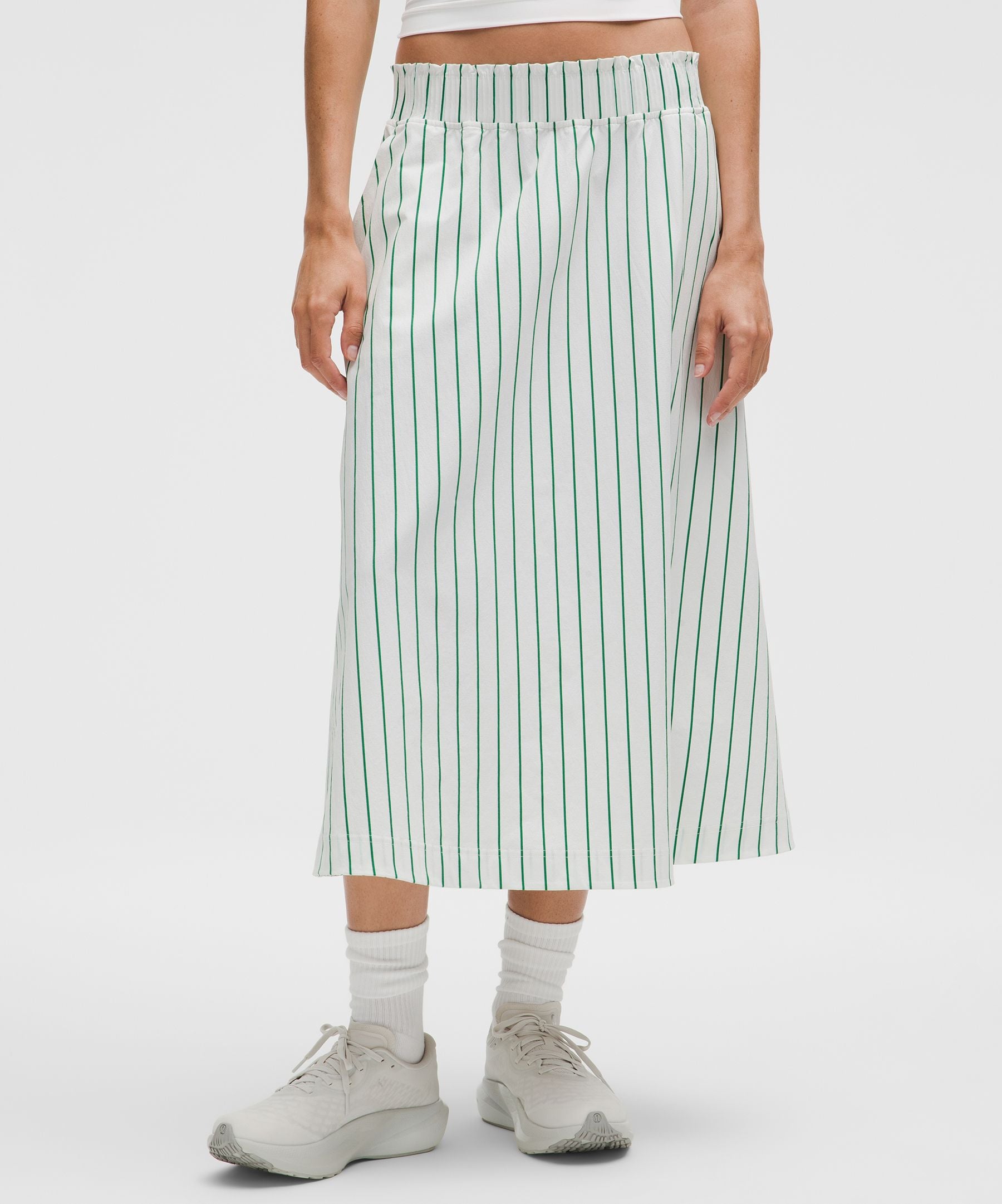 Lululemon Stretch Woven Ruffle-Waist Midi Skirt