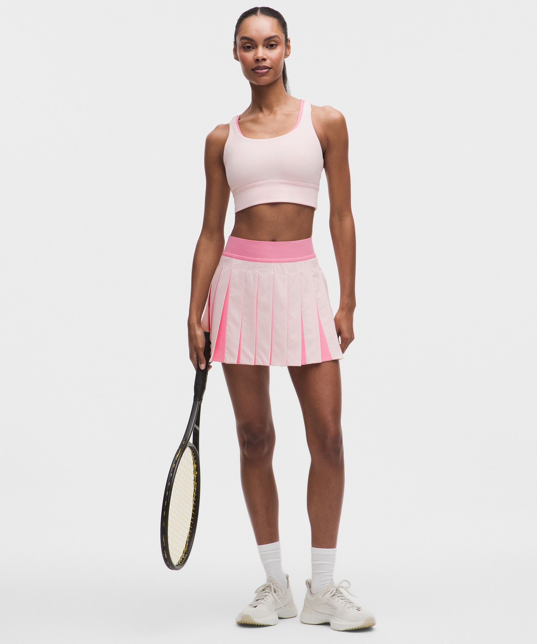Lululemon Peek-A-Boo Pleat Mid-Rise Tennis Skirt