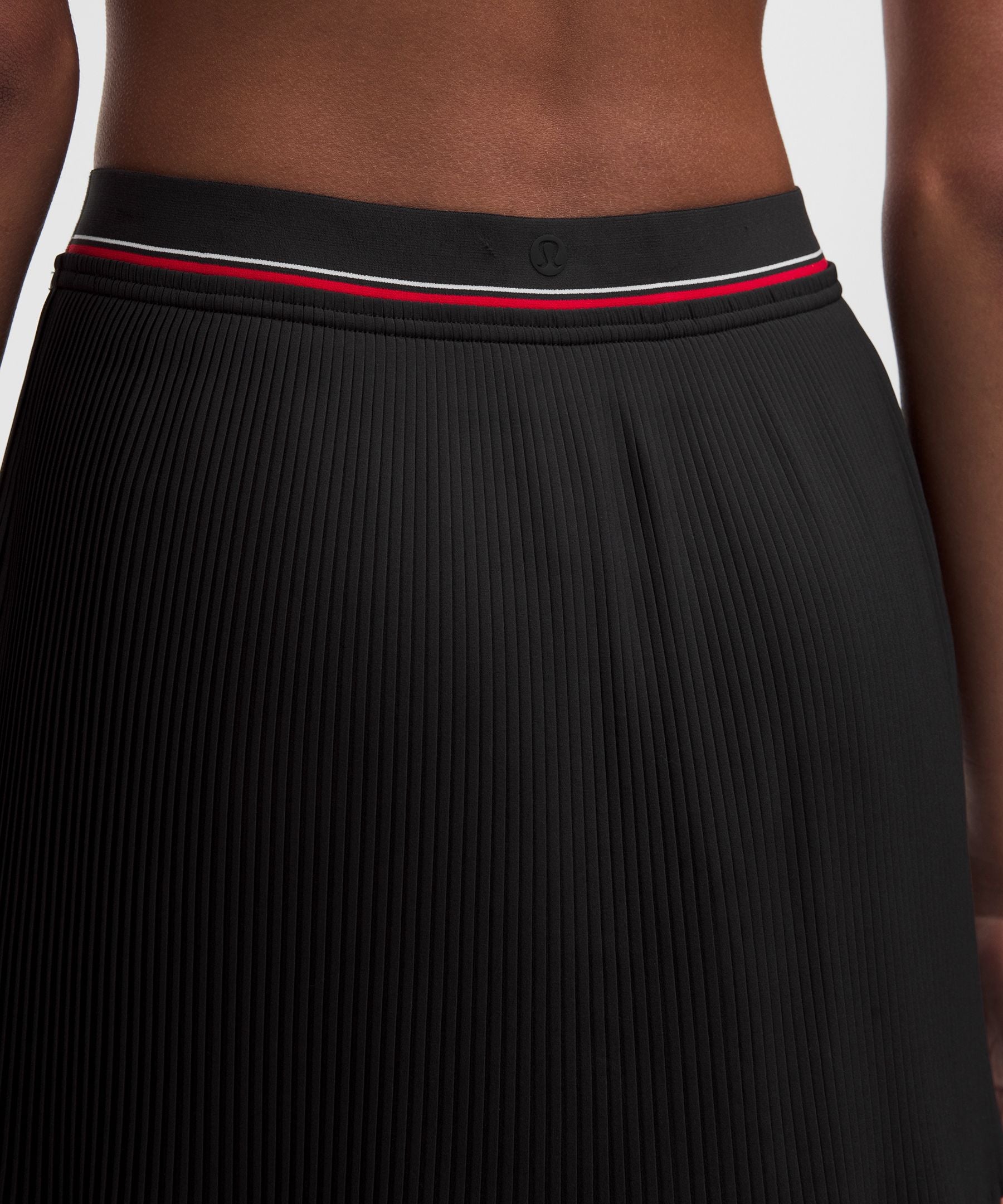 Lululemon Logo-Waist Micro-Pleat Mid-Rise Tennis Skirt *Long