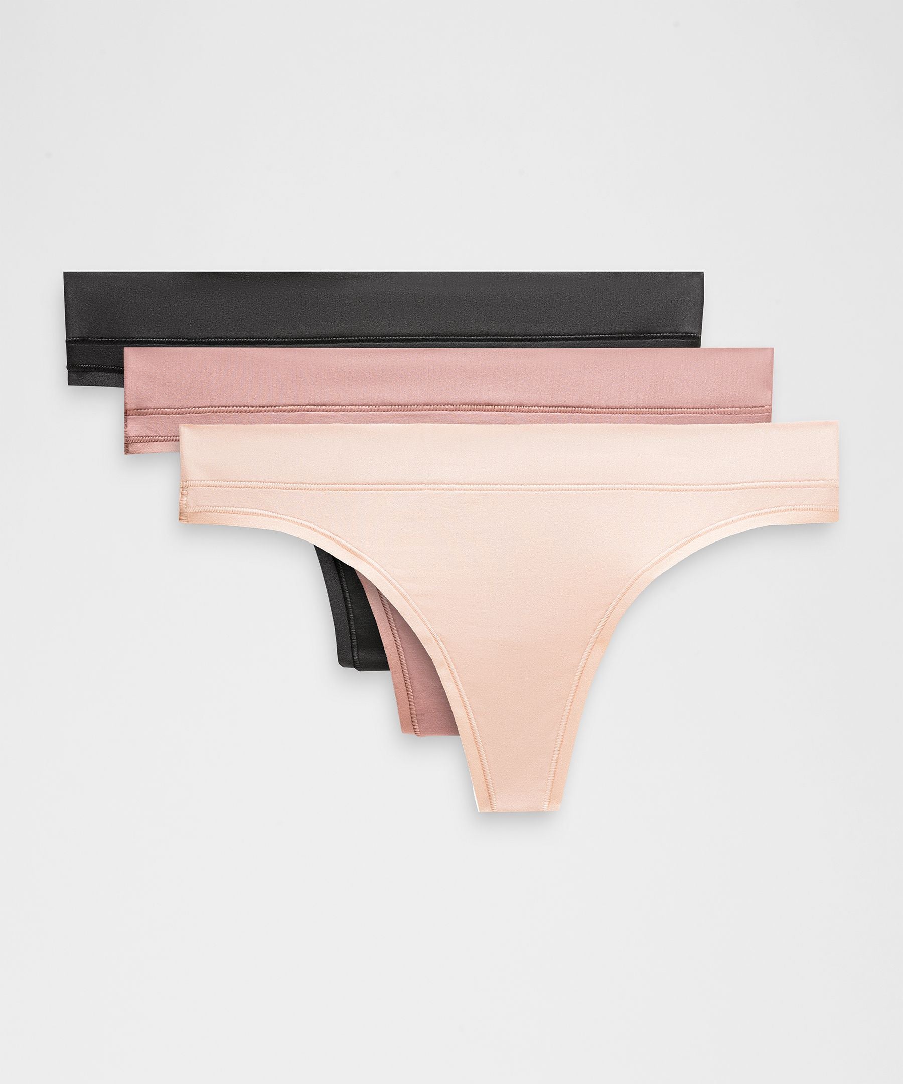 Lululemon UnderEase Mid-Rise Thong Underwear *3 Pack