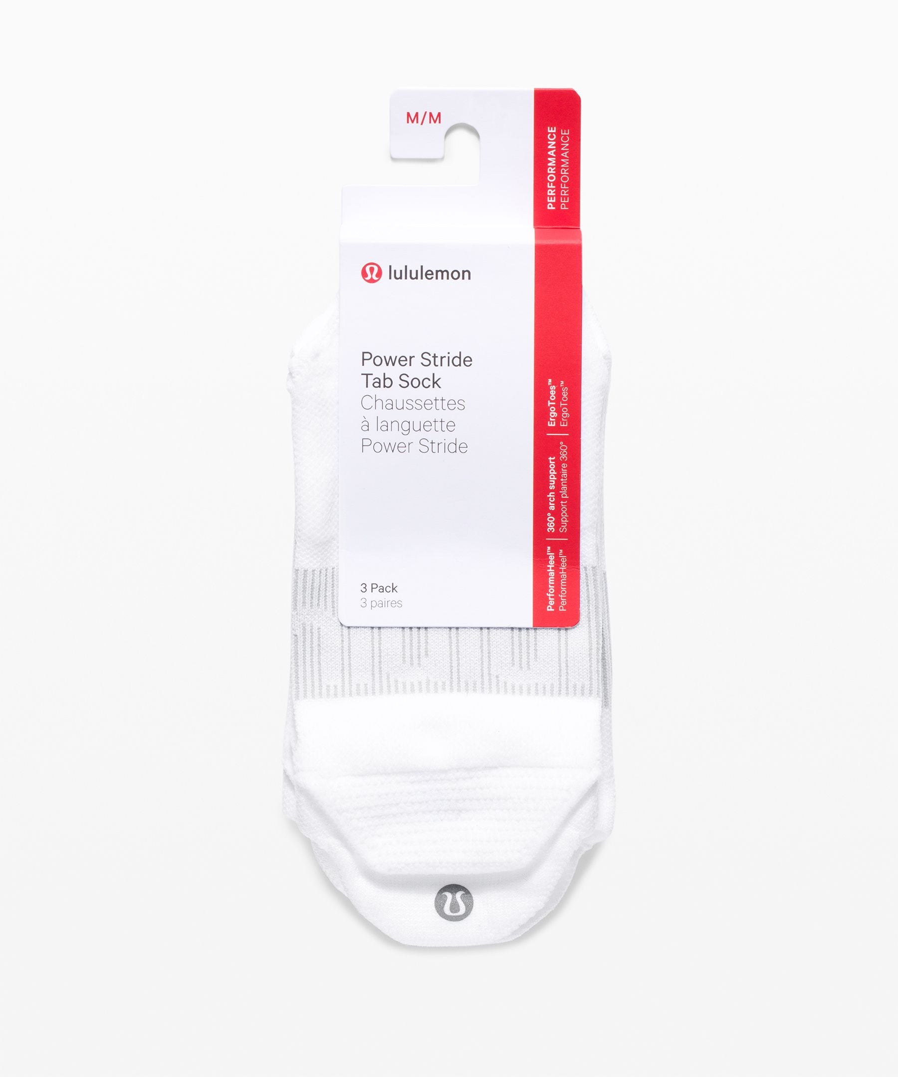 Lululemon Women's Power Stride Tab Socks *3 Pack