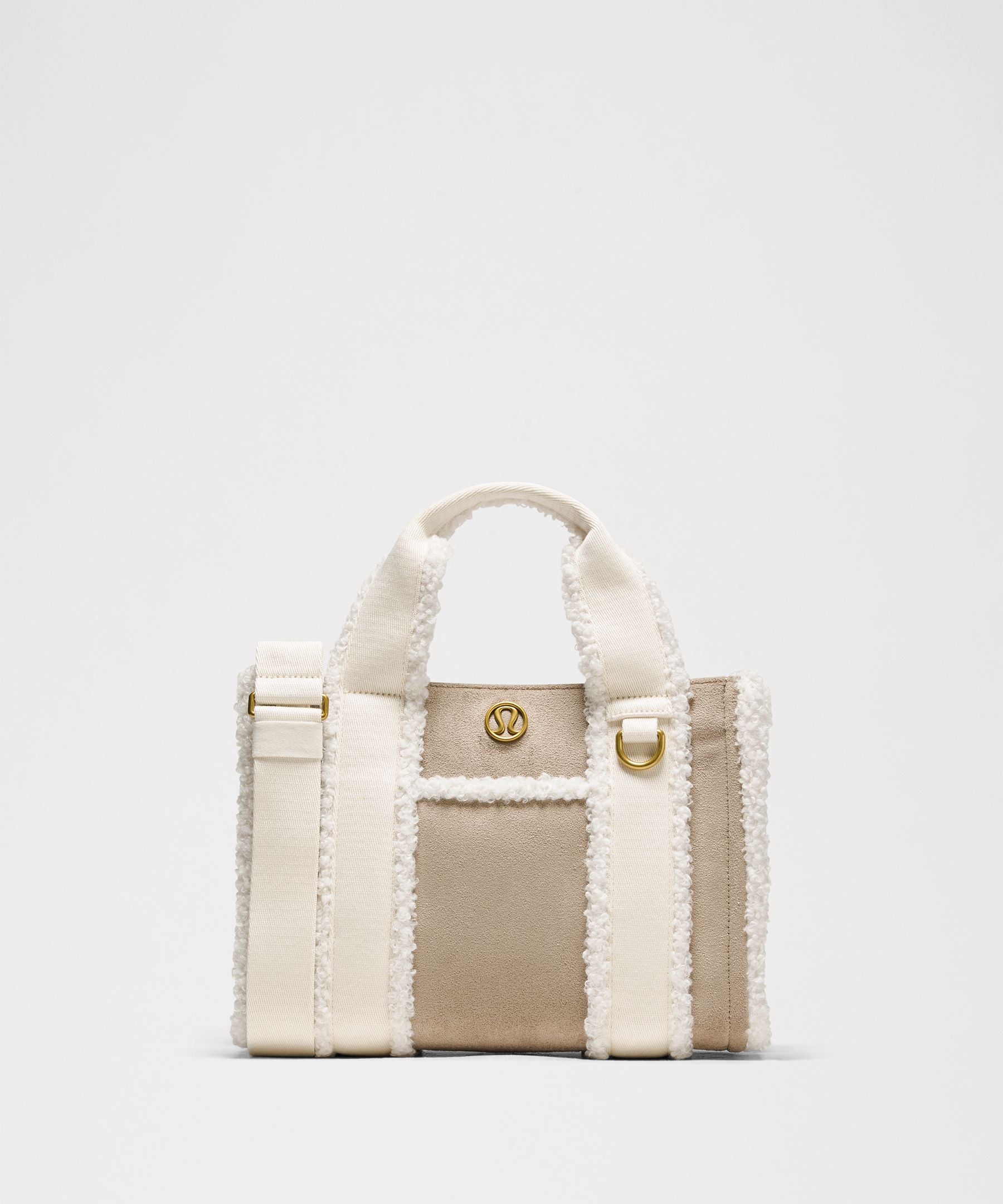 Lululemon Boxy Mini Tote Bag 4.5L *Faux Shearling Trims
