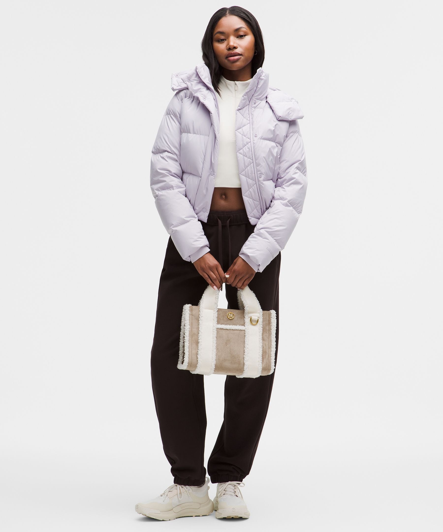 Lululemon Boxy Mini Tote Bag 4.5L *Faux Shearling Trims