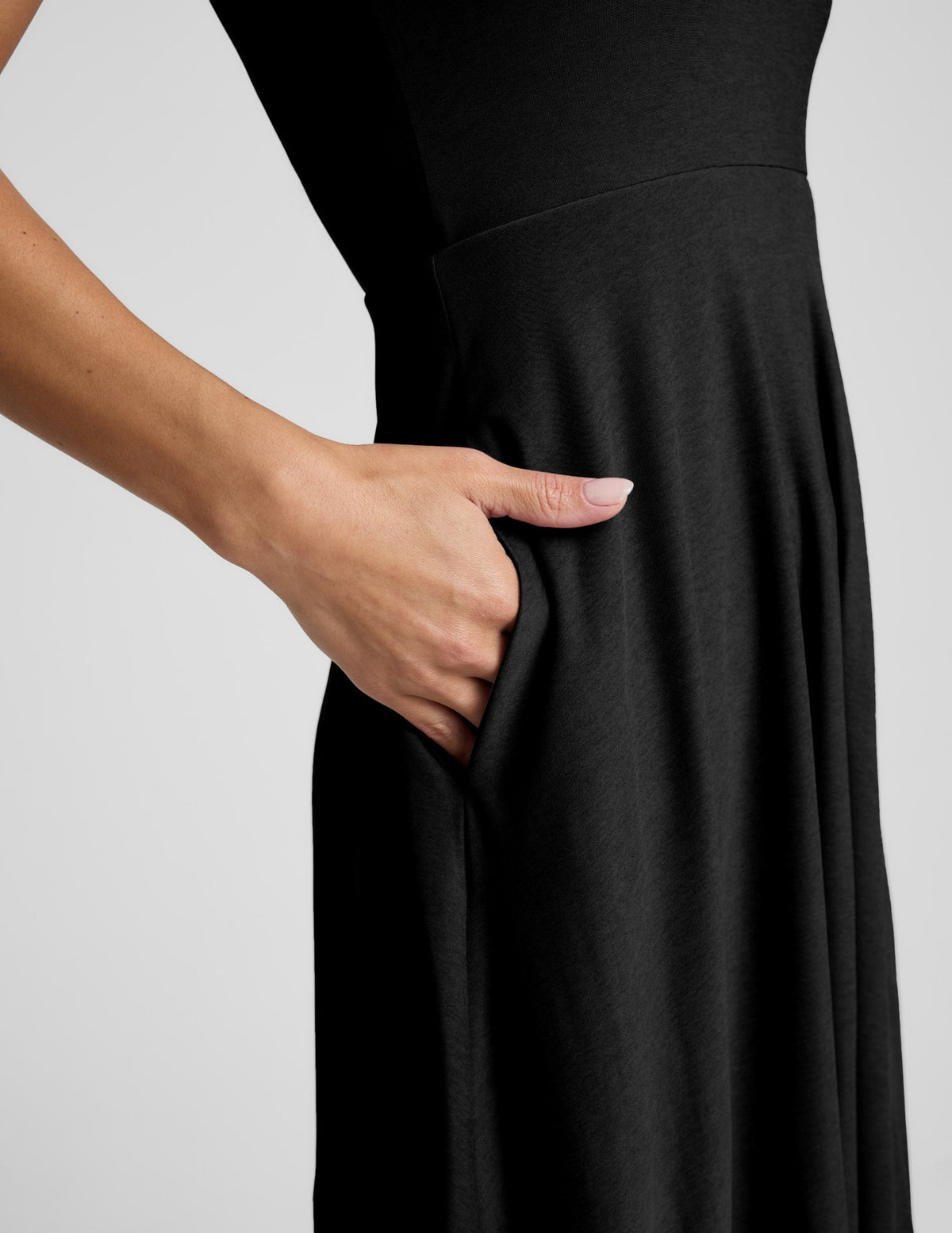 Beyond Yoga Featherweight At The Ready Square Neck Midi Dress Women's