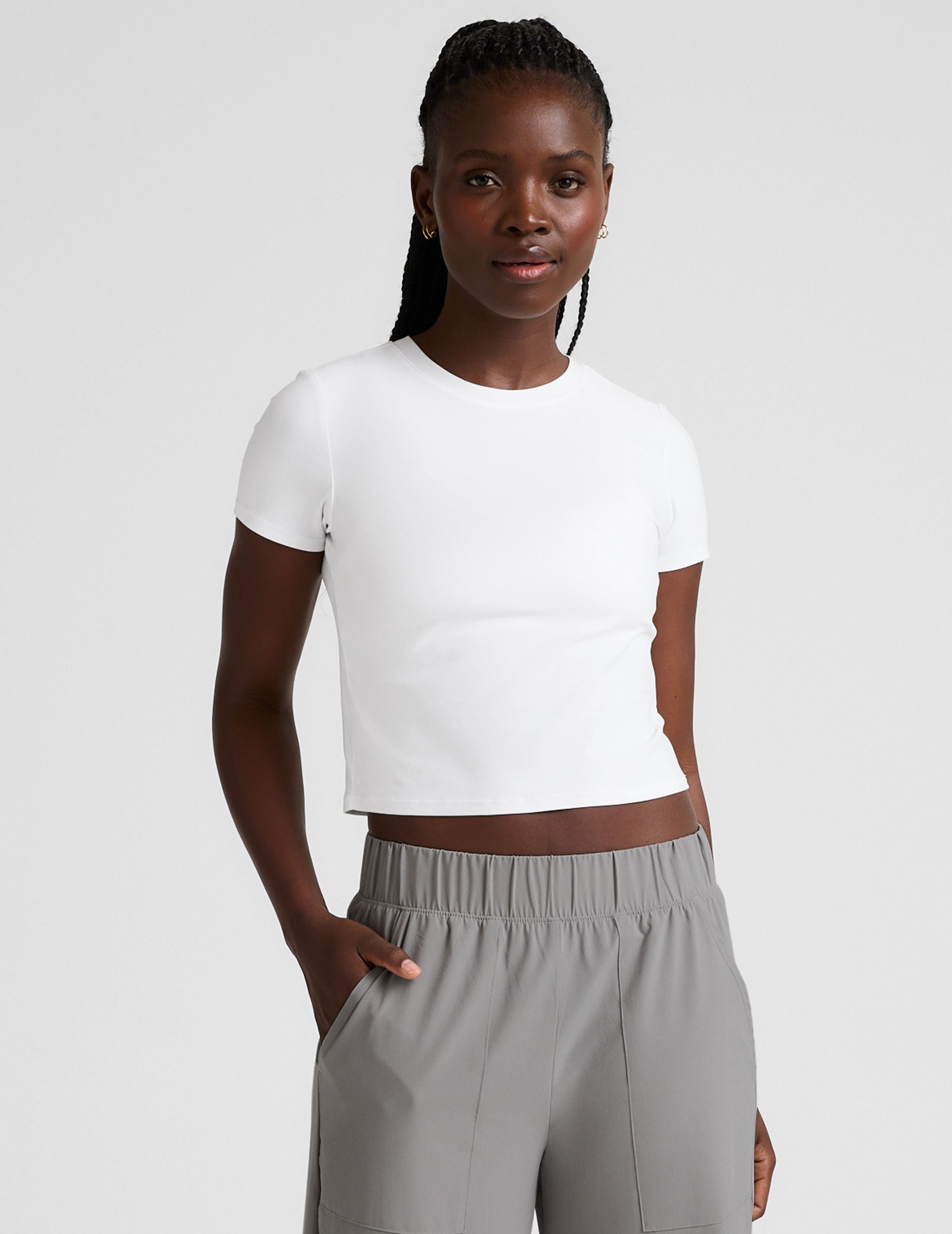 Beyond Yoga Featherweight Cropped Tee Women's