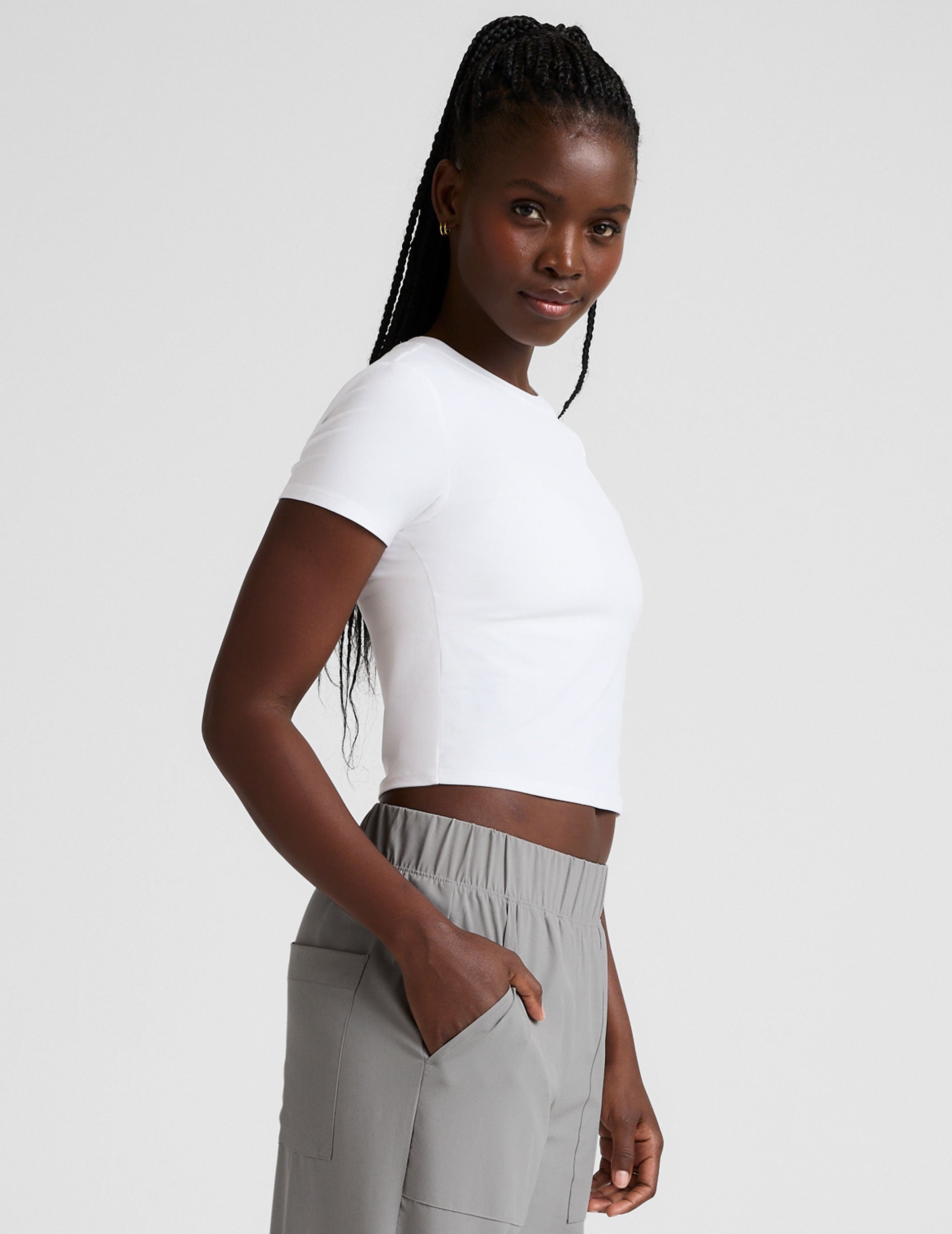 Beyond Yoga Featherweight Cropped Tee Women's