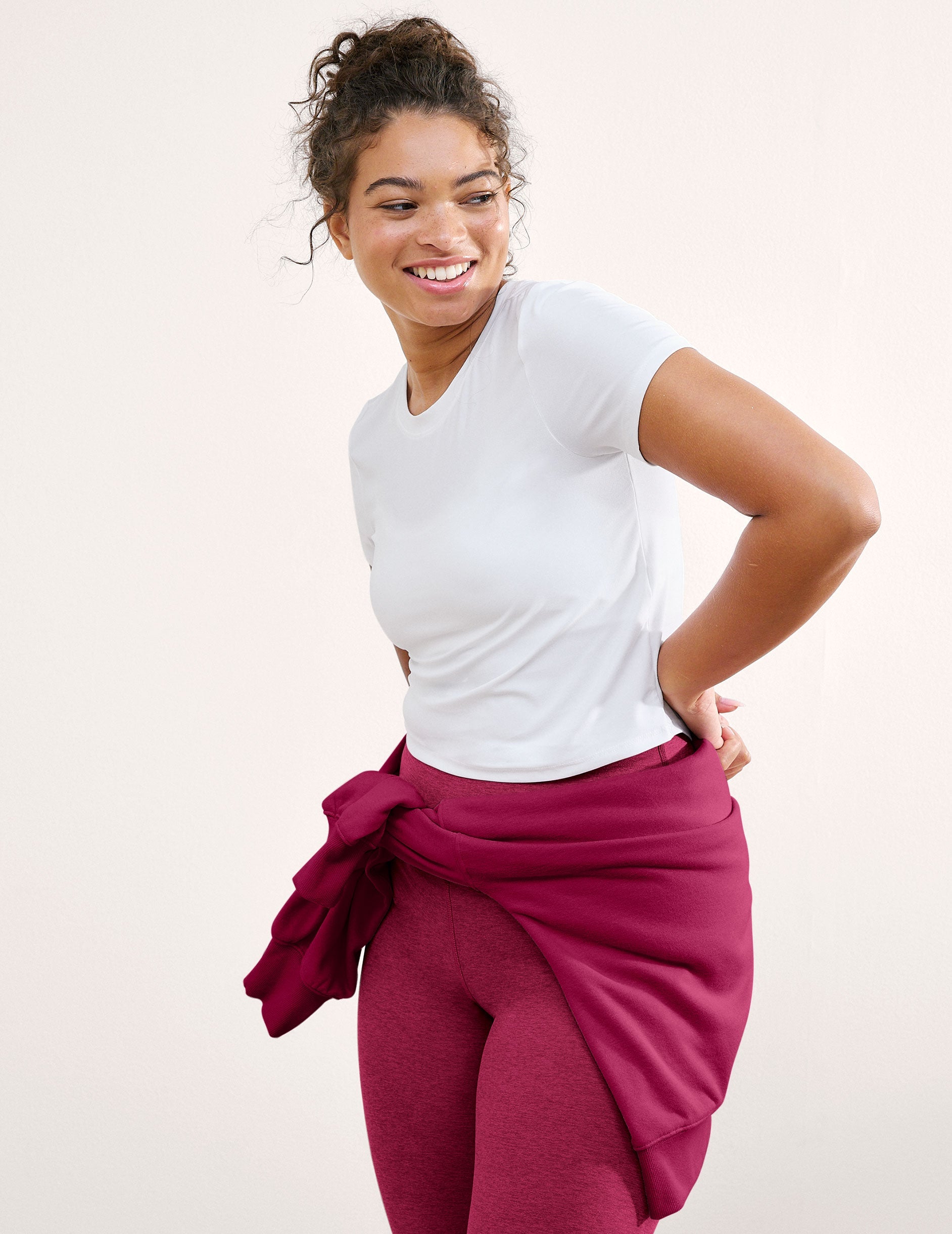 Beyond Yoga Featherweight Cropped Tee Women's
