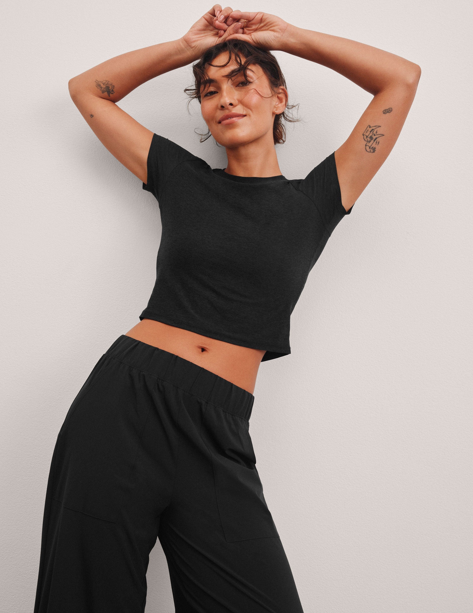 Beyond Yoga Featherweight Cropped Tee Women's