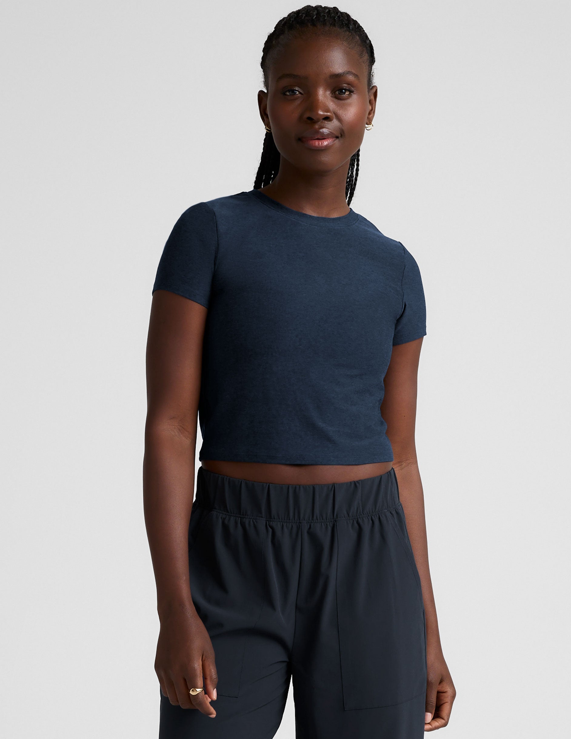 Beyond Yoga Featherweight Cropped Tee Women's