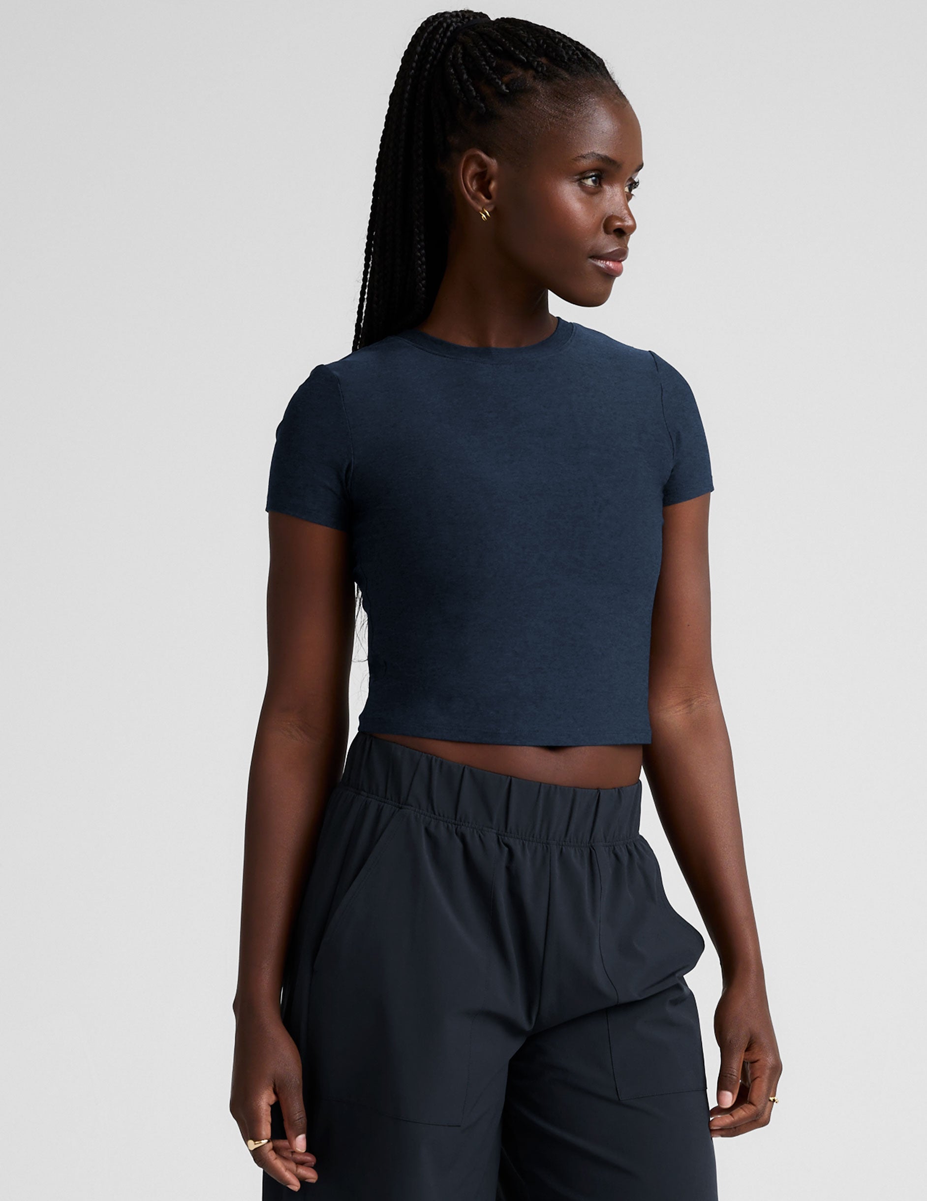 Beyond Yoga Featherweight Cropped Tee Women's