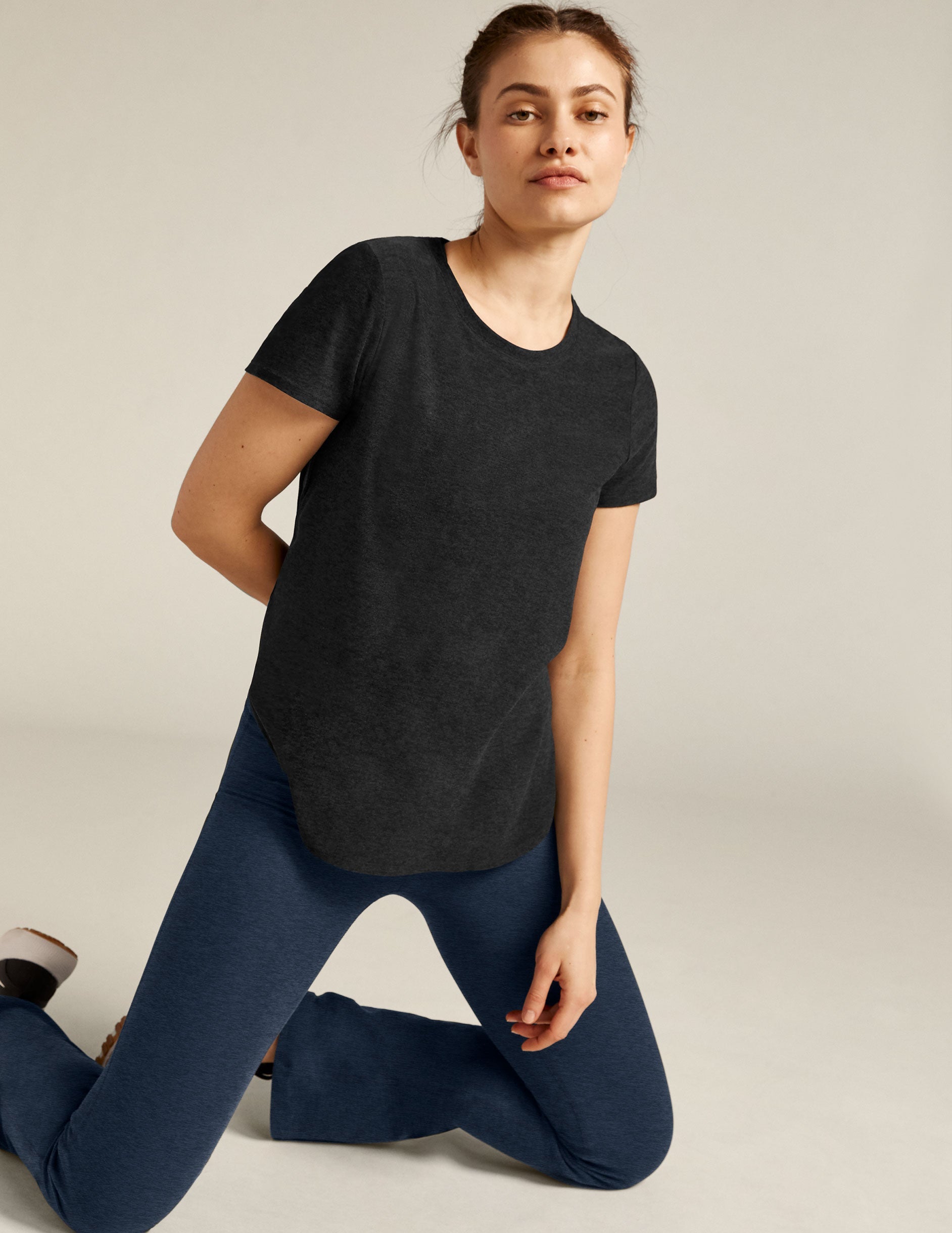 Beyond Yoga Featherweight On The Down Low Tee Women's