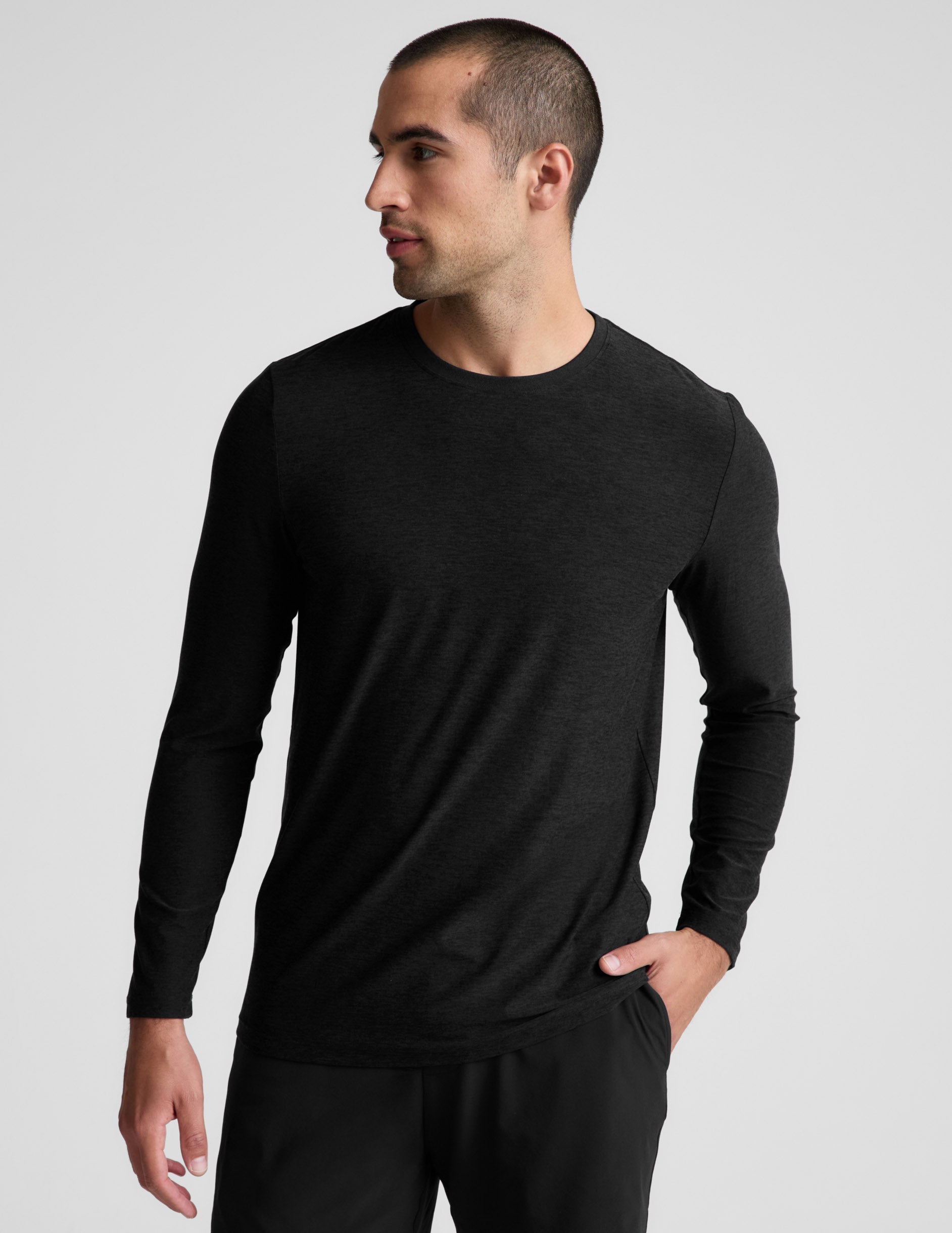 Beyond Yoga Always Beyond Mens Long Sleeve Crew 20