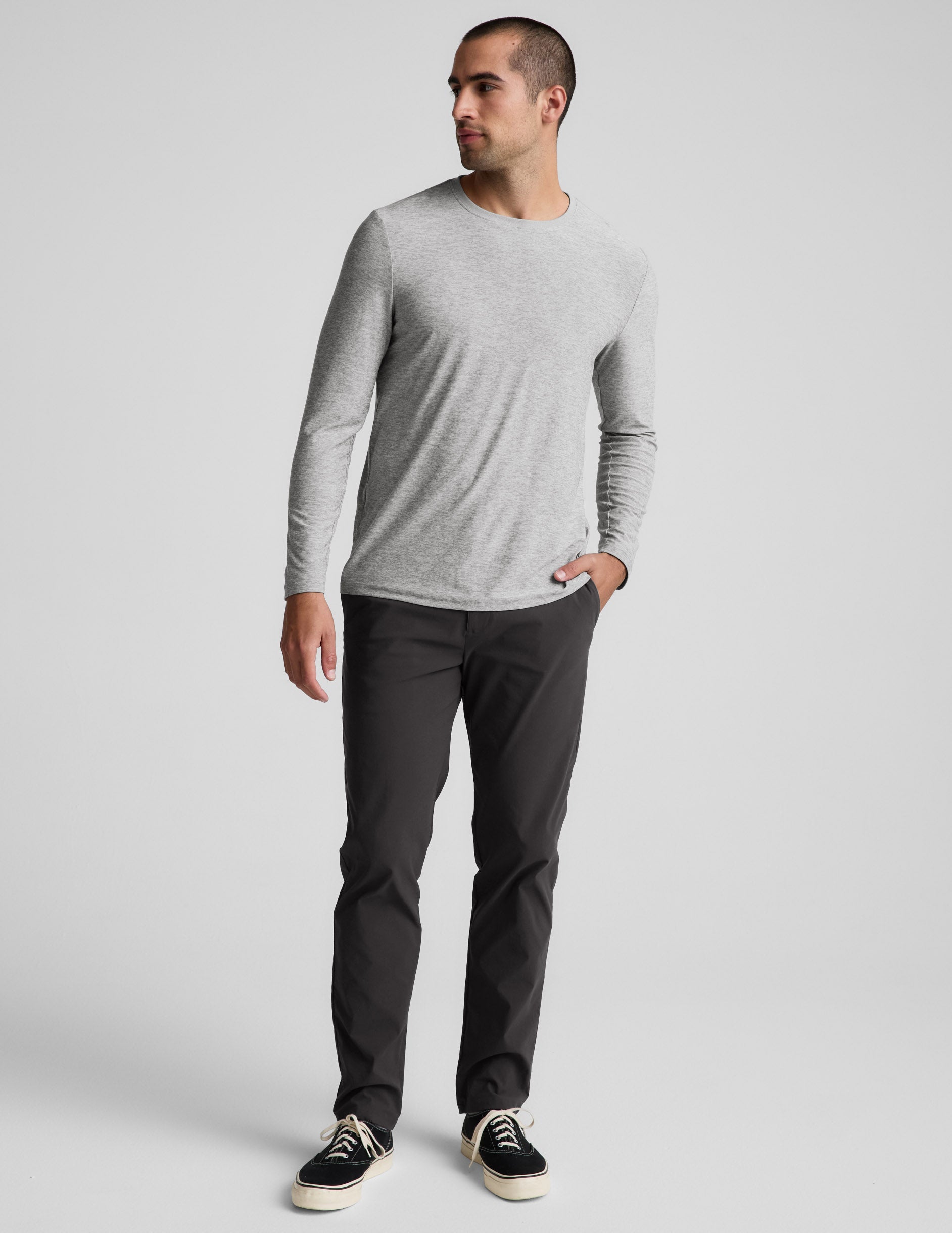 Beyond Yoga Always Beyond Mens Long Sleeve Crew 20
