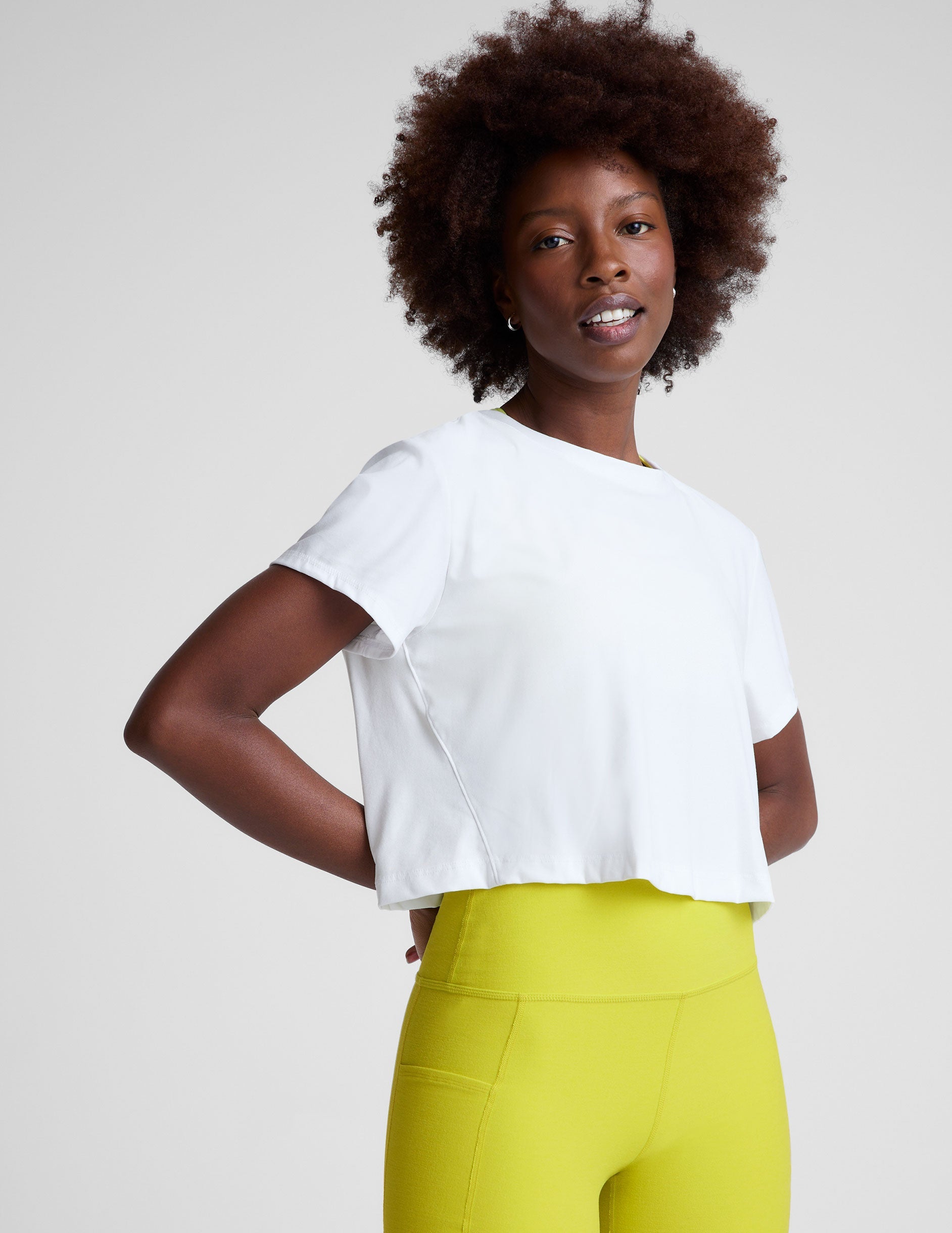 Beyond Yoga Featherweight Supreme Cropped Tee Women's