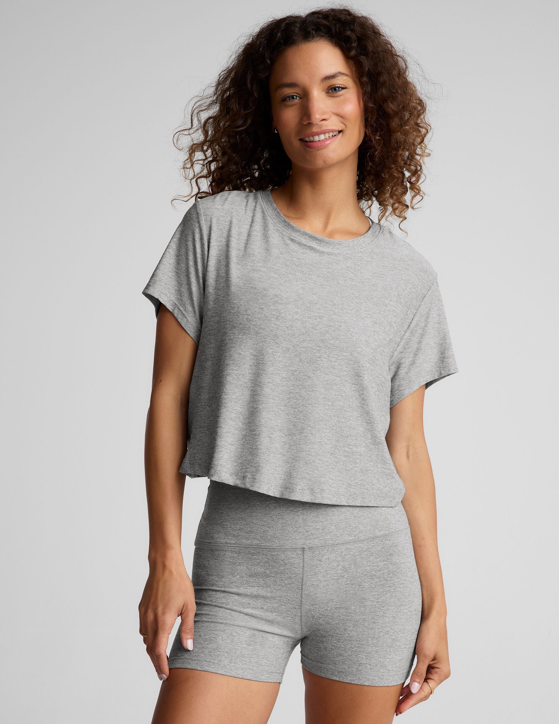 Beyond Yoga Featherweight Supreme Cropped Tee Women's