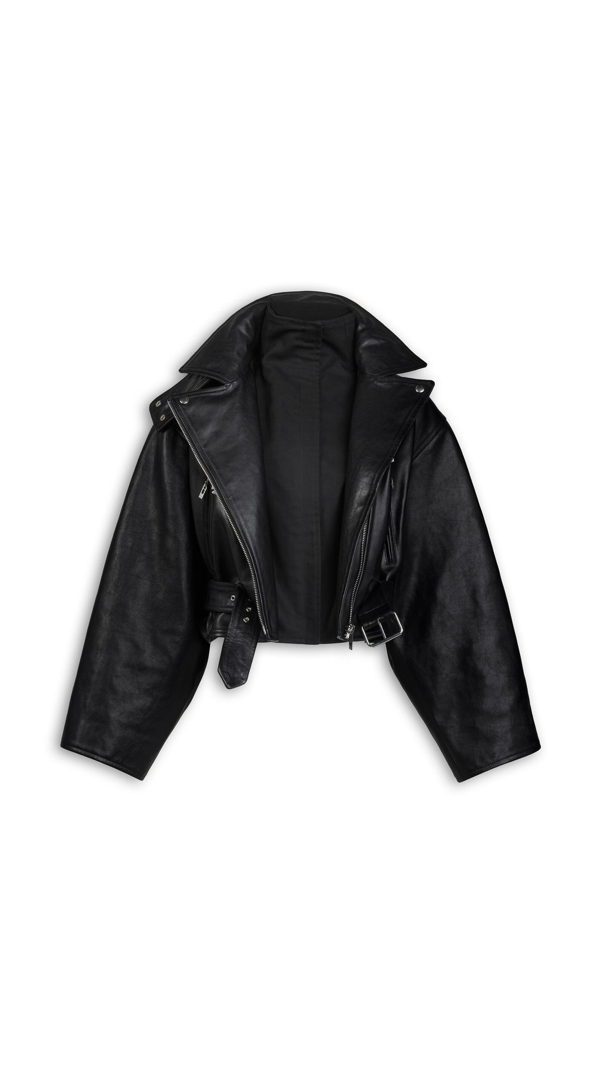 Alaïa Layered Leather Biker Jacket