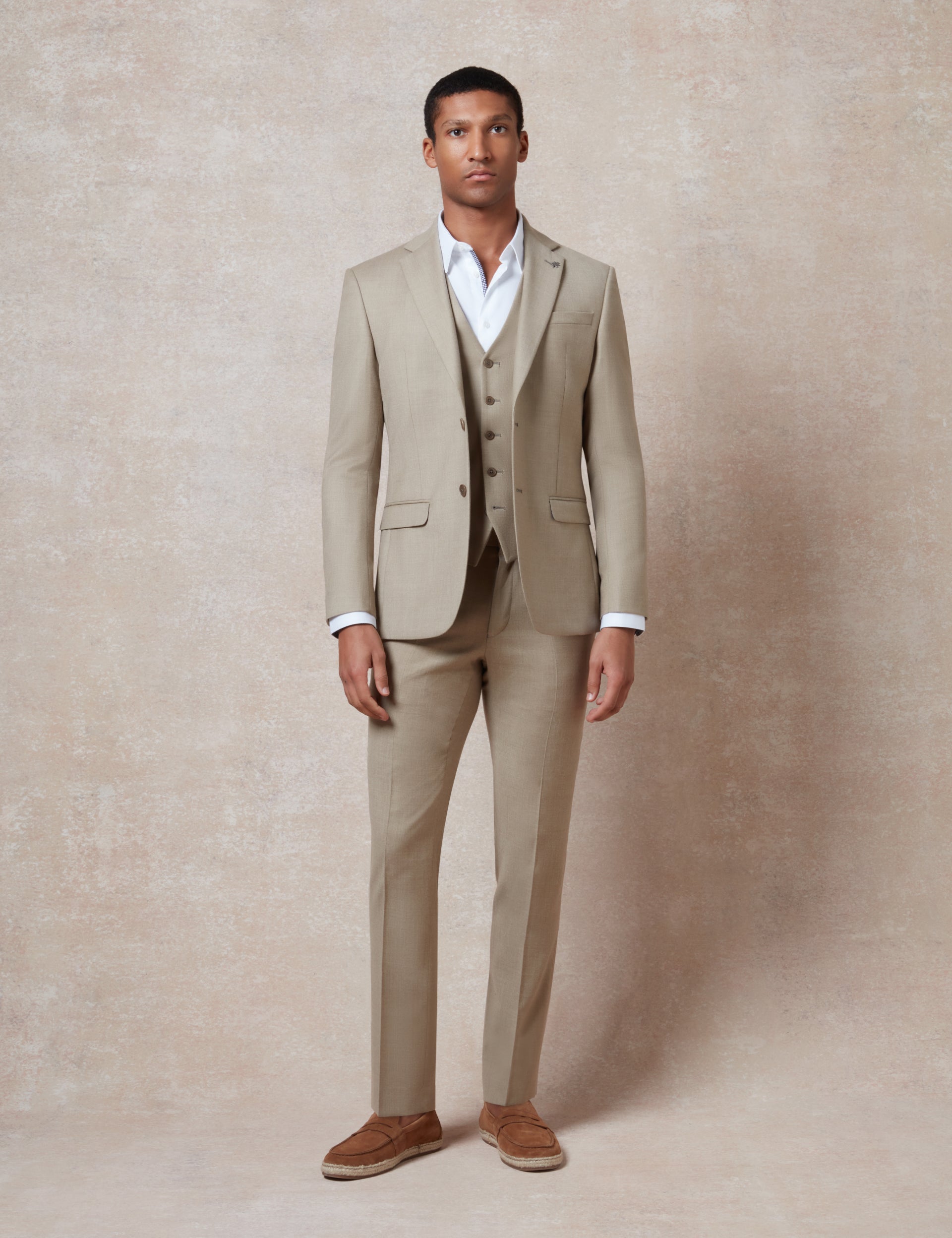 Ted Baker Larkinj Flannel Wool Rich Slim Suit Jacket