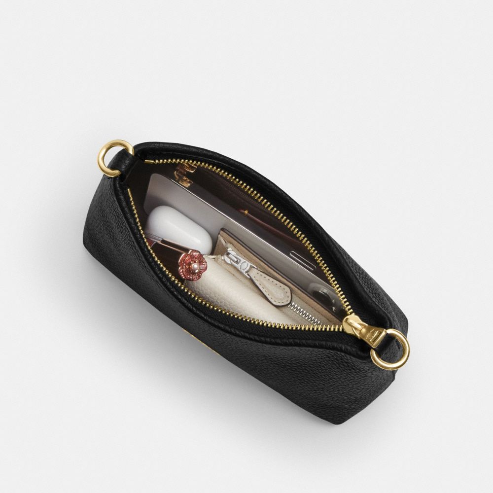 Coach Laurel Small Shoulder Bag In Signature Canvas With Floral Print Im Walnut Yellow