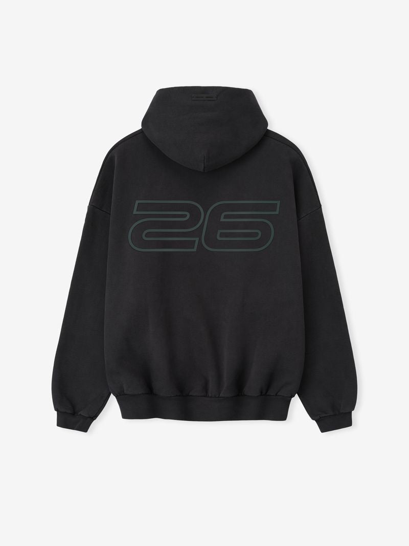 Essentials Heavy Fleece 90S Hoodie Vintage Black