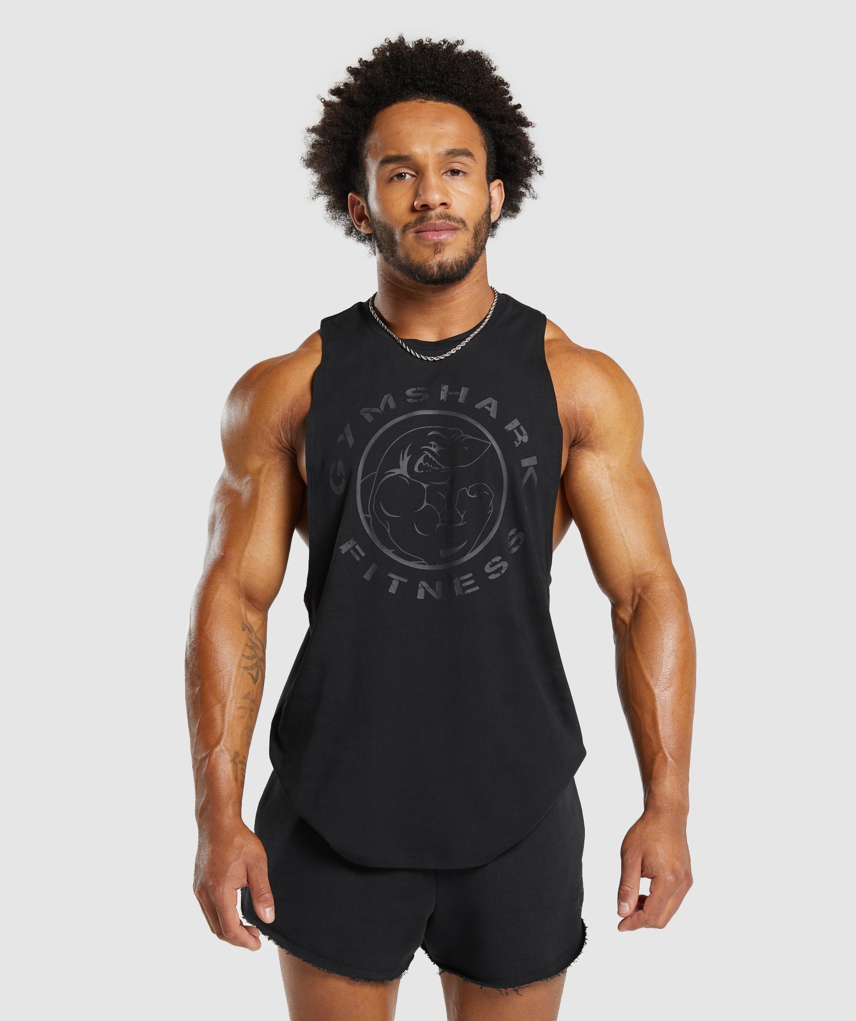 Gymshark Legacy Drop Arm Tank Black
