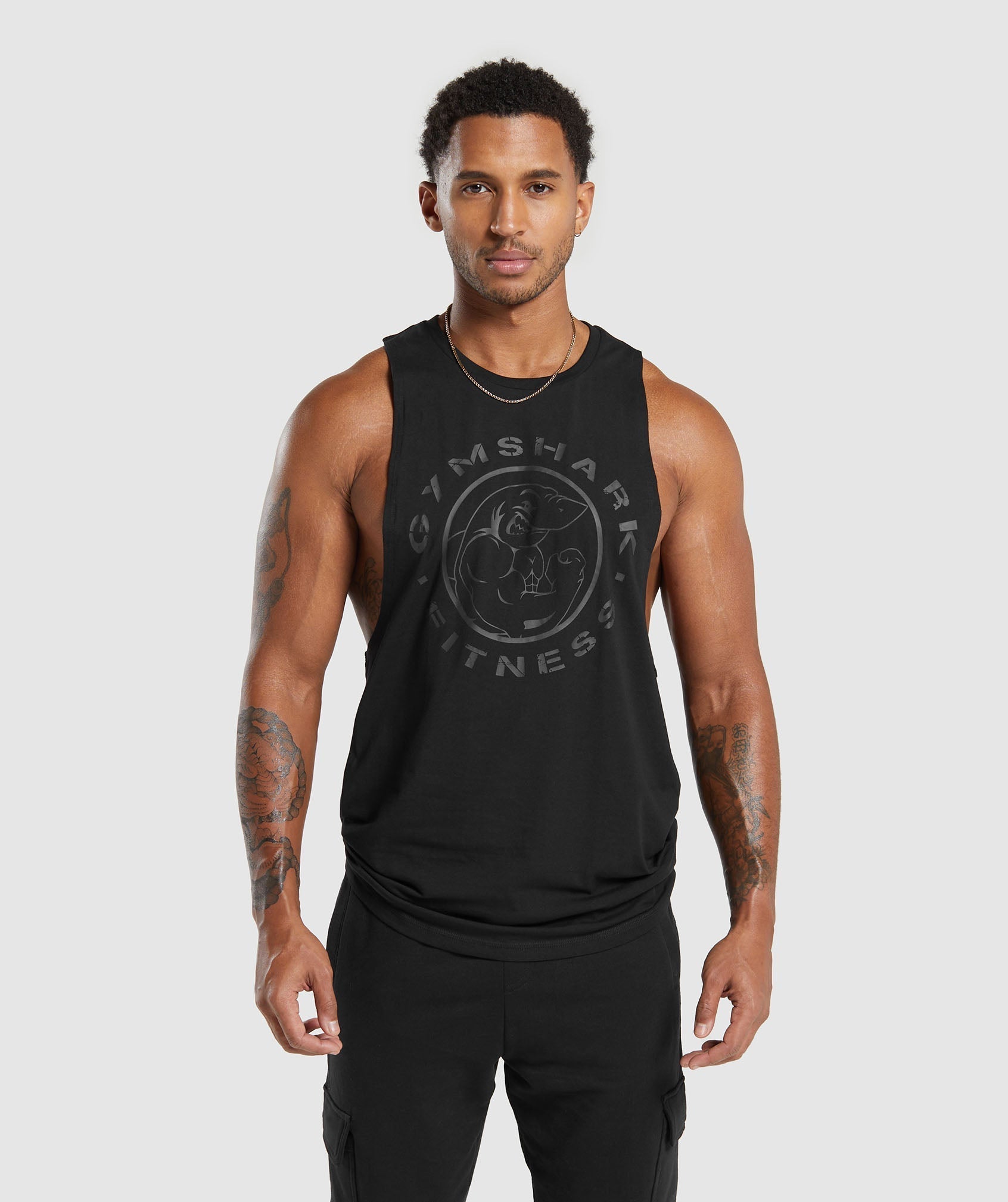 Gymshark Legacy Drop Arm Tank Black