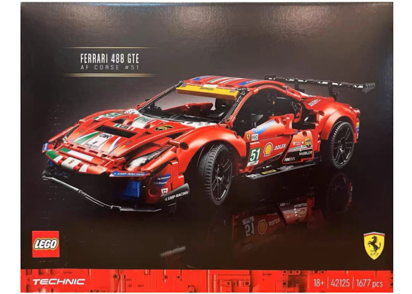 Lego Technic Ferarri 488 Gte "Af Corse #51" Set 42125