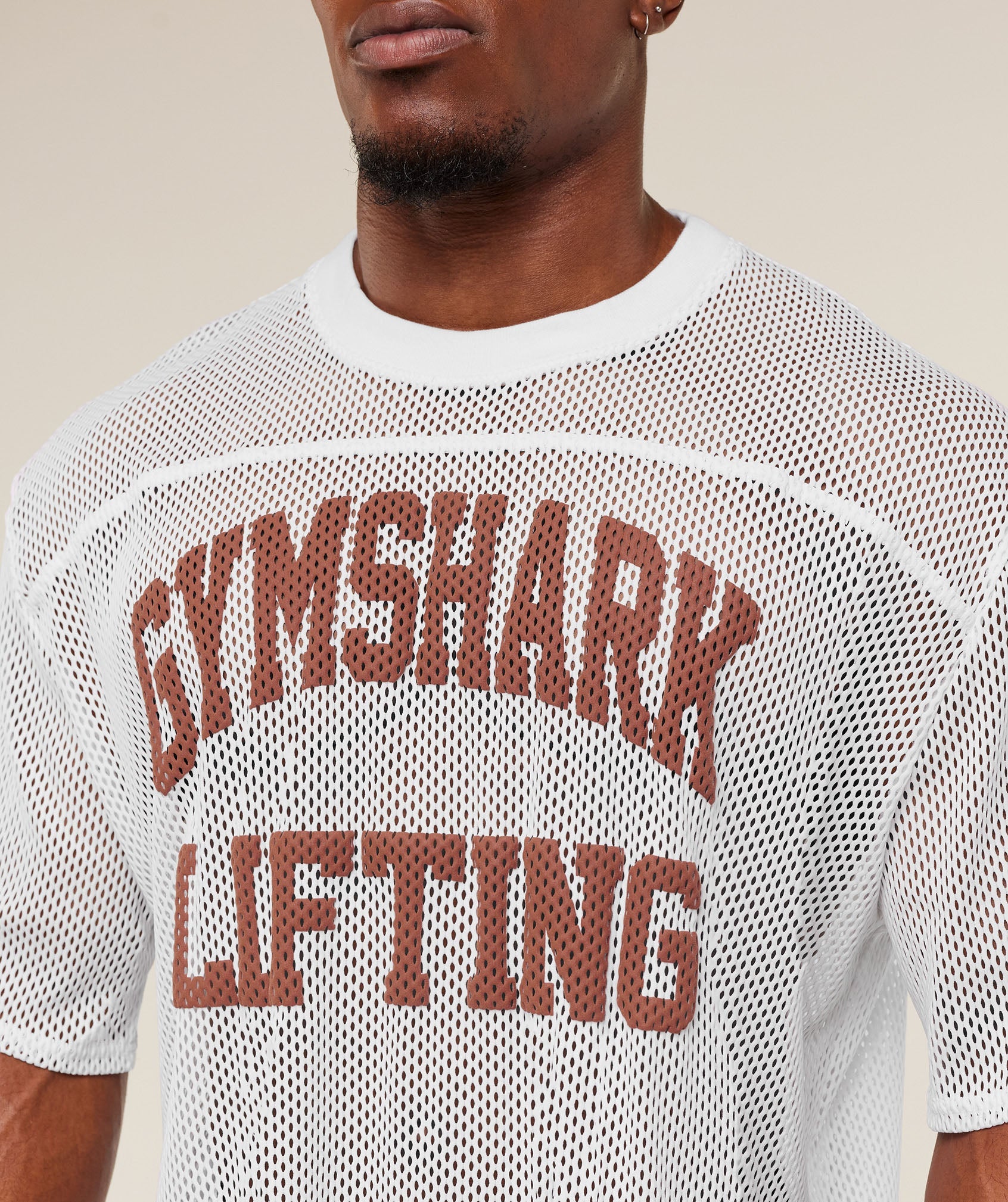 Gymshark Mesh Oversized T-Shirt White