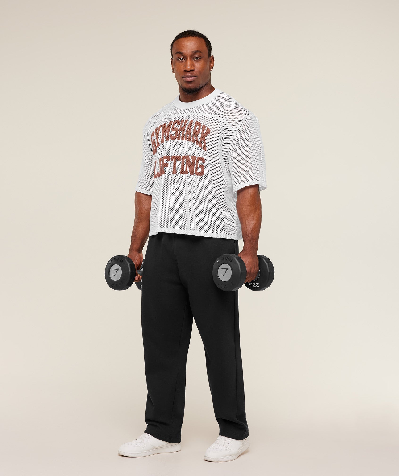 Gymshark Mesh Oversized T-Shirt White