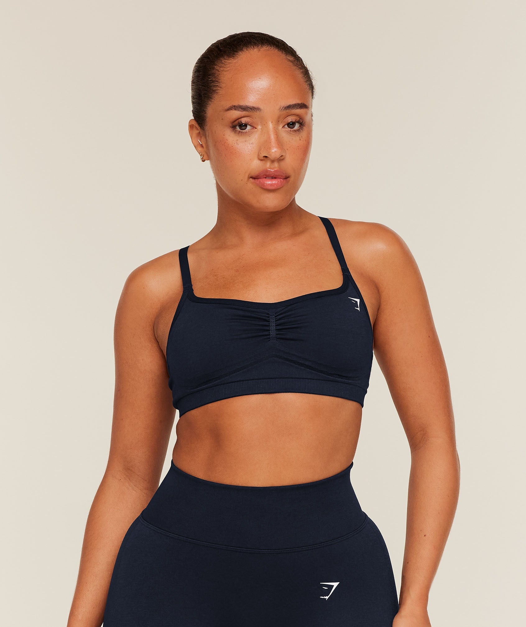 Women's Gymshark Lift Seamless Sports Bra Midnight Blue