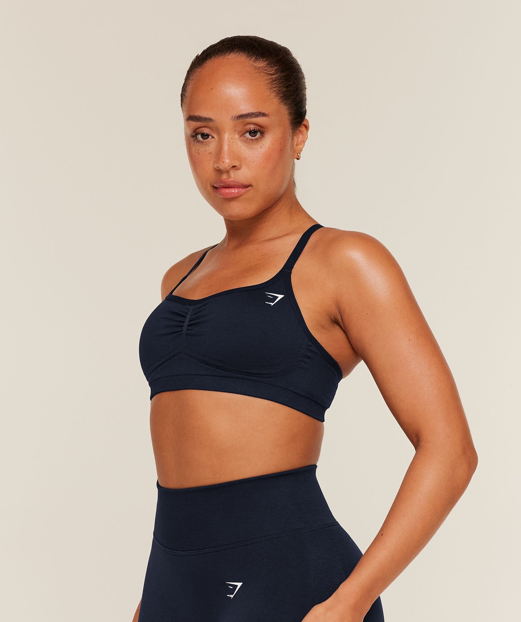 Women's Gymshark Lift Seamless Sports Bra Midnight Blue