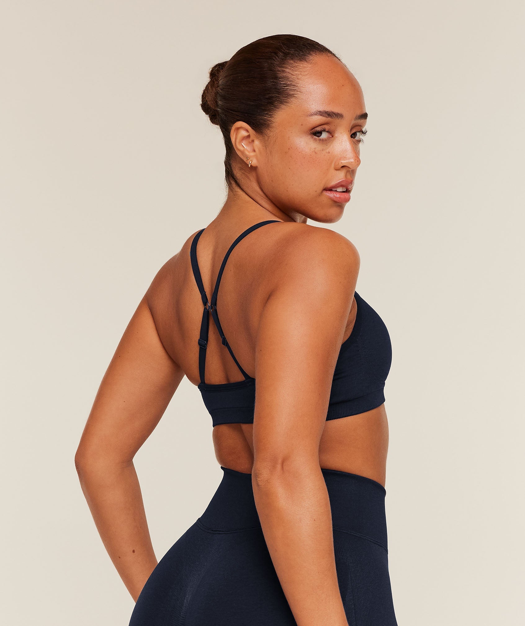 Women's Gymshark Lift Seamless Sports Bra Midnight Blue