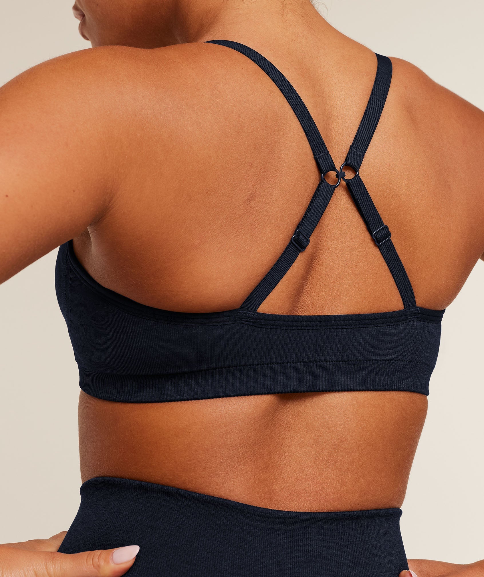Women's Gymshark Lift Seamless Sports Bra Midnight Blue