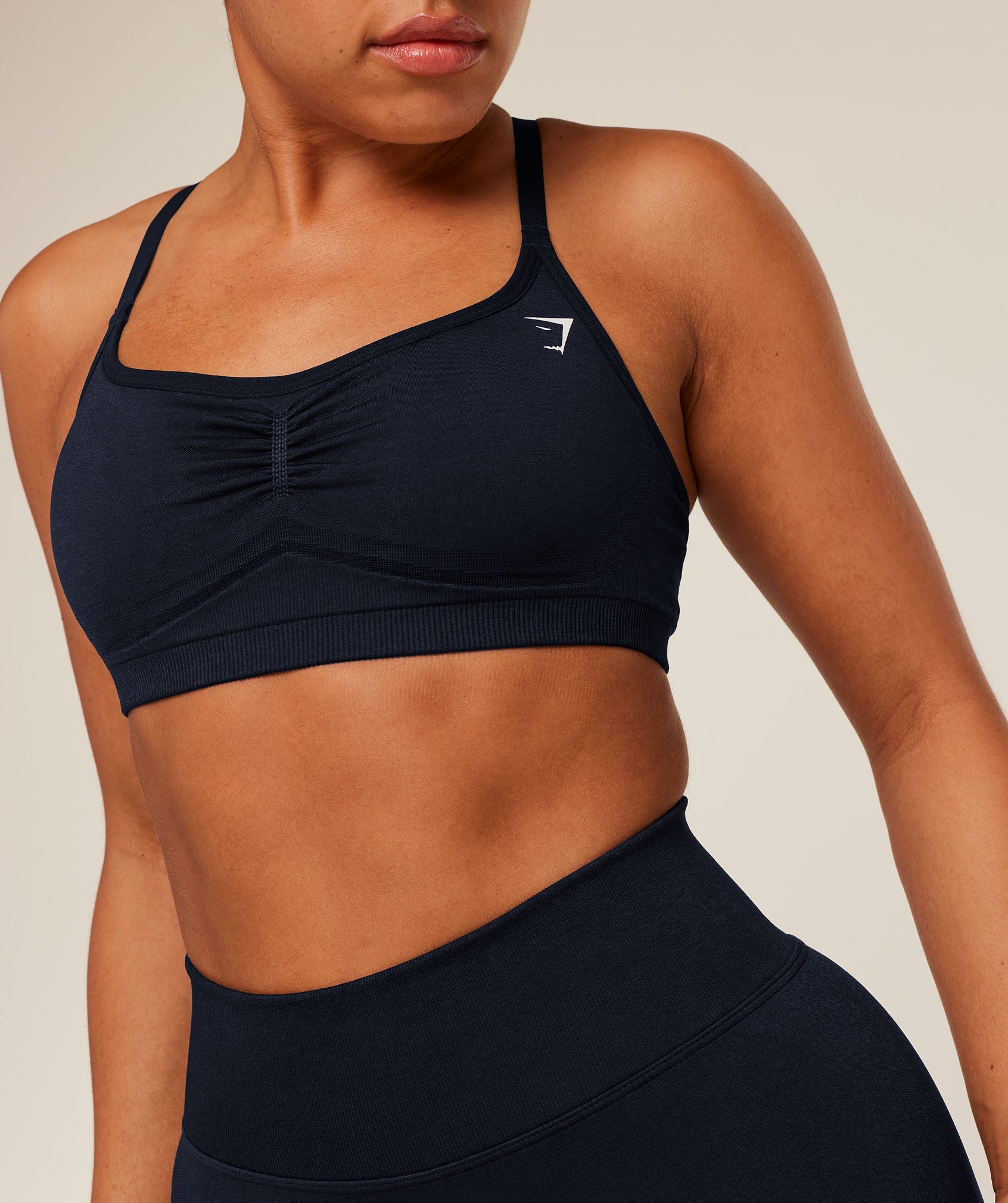 Women's Gymshark Lift Seamless Sports Bra Midnight Blue