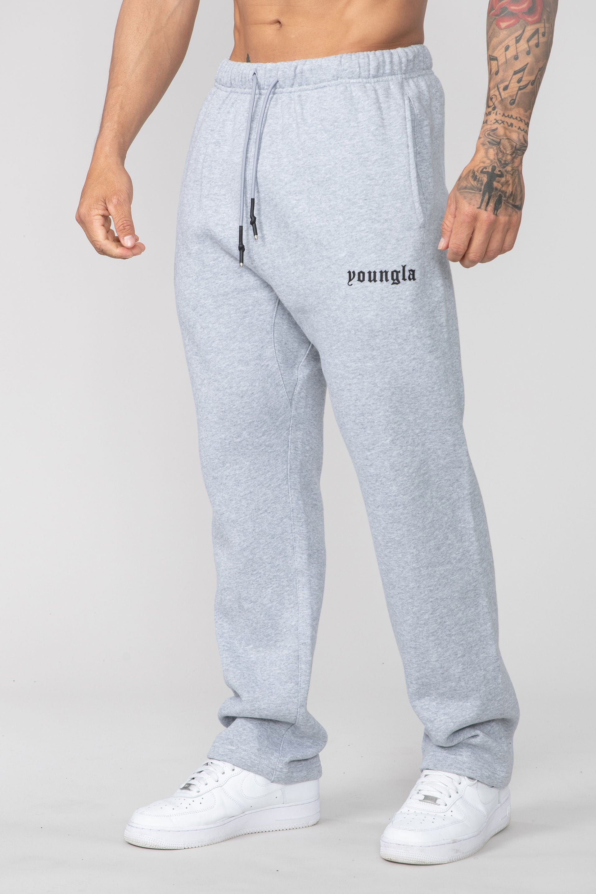 YoungLA 216 Eternal No Cuff Sweats Heather Grey