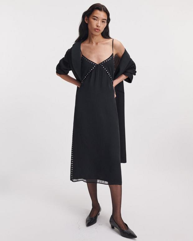 Rag & Bone Lili Beaded Slip Dress
