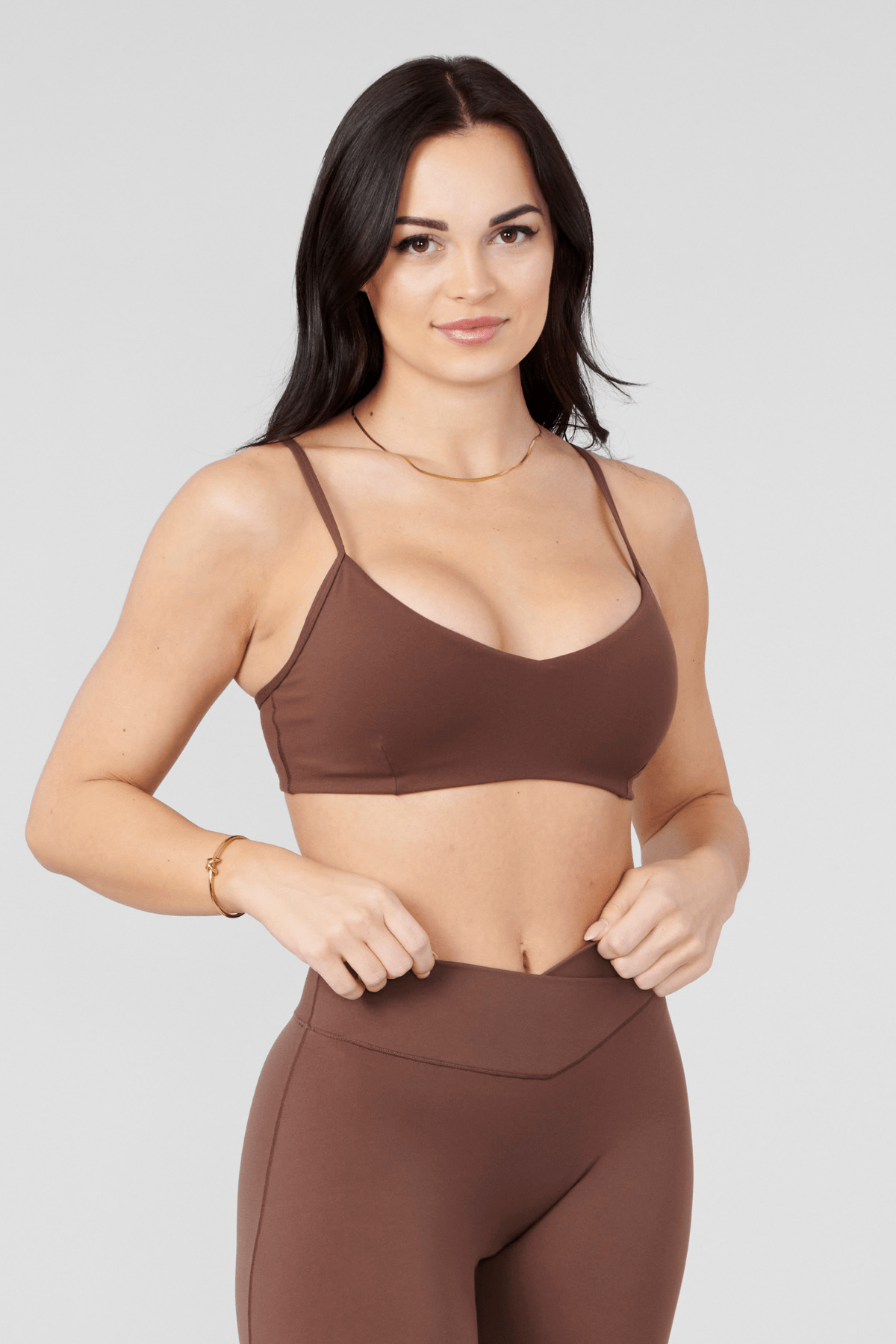 YoungLA W324 Vital Sports Bra Milk Chocolate