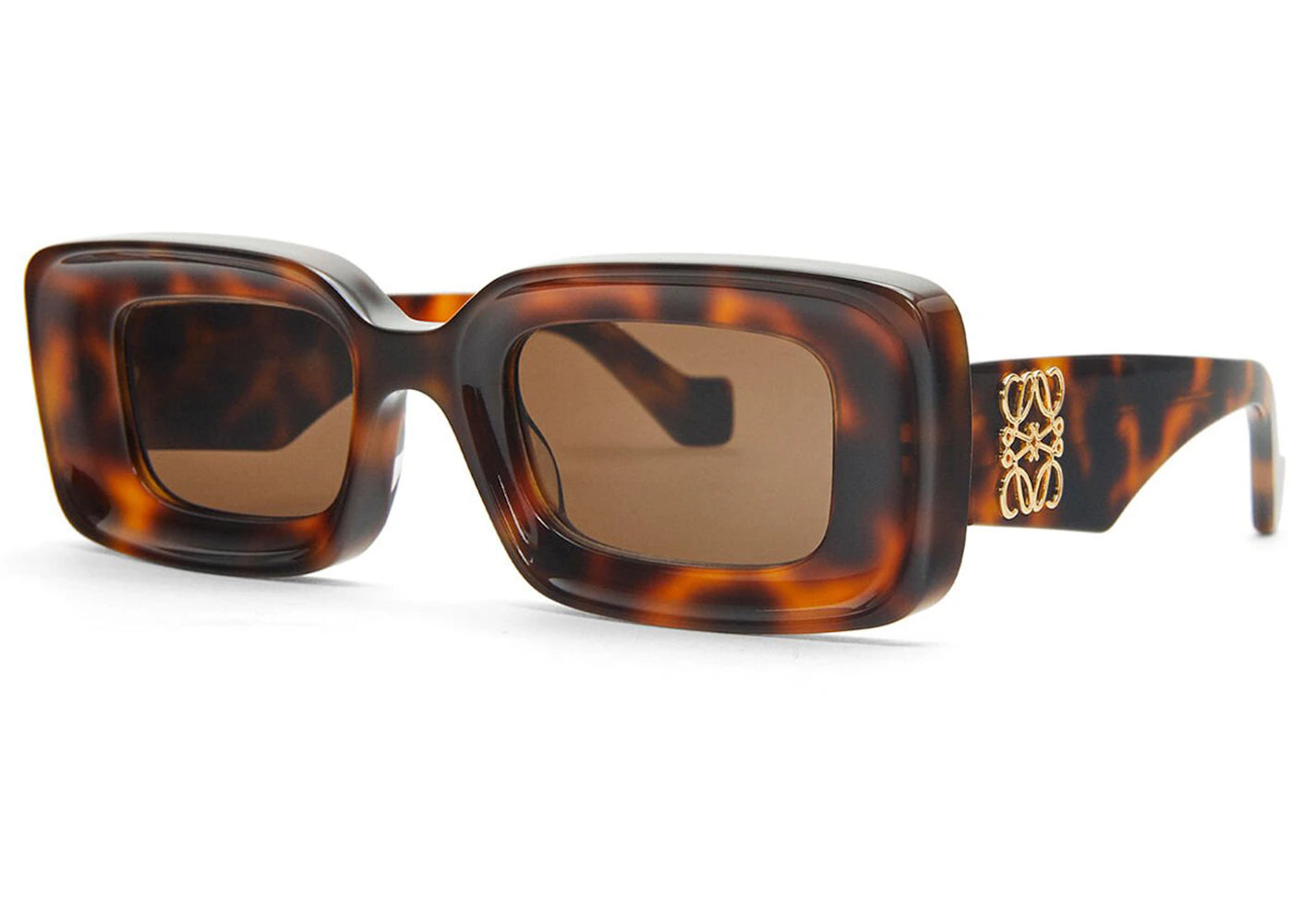 loewe rectangular sunglasses havana (g736270x18 3605)