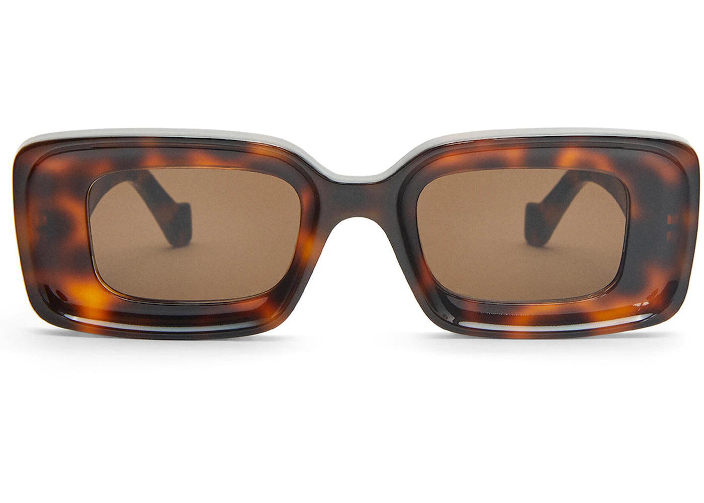 loewe rectangular sunglasses havana (g736270x18 3605)