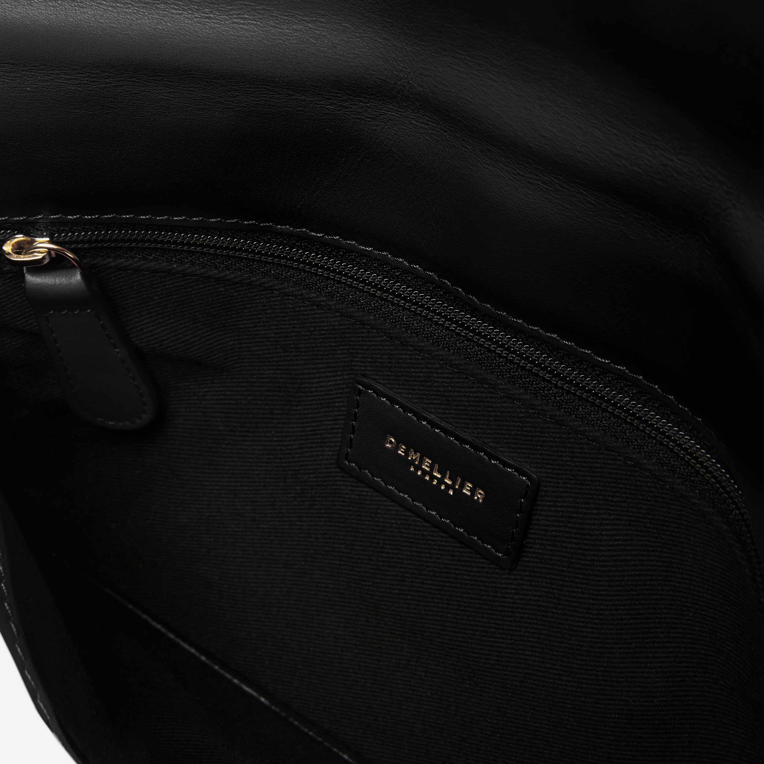 DeMellier The Vancouver Clutch black smooth