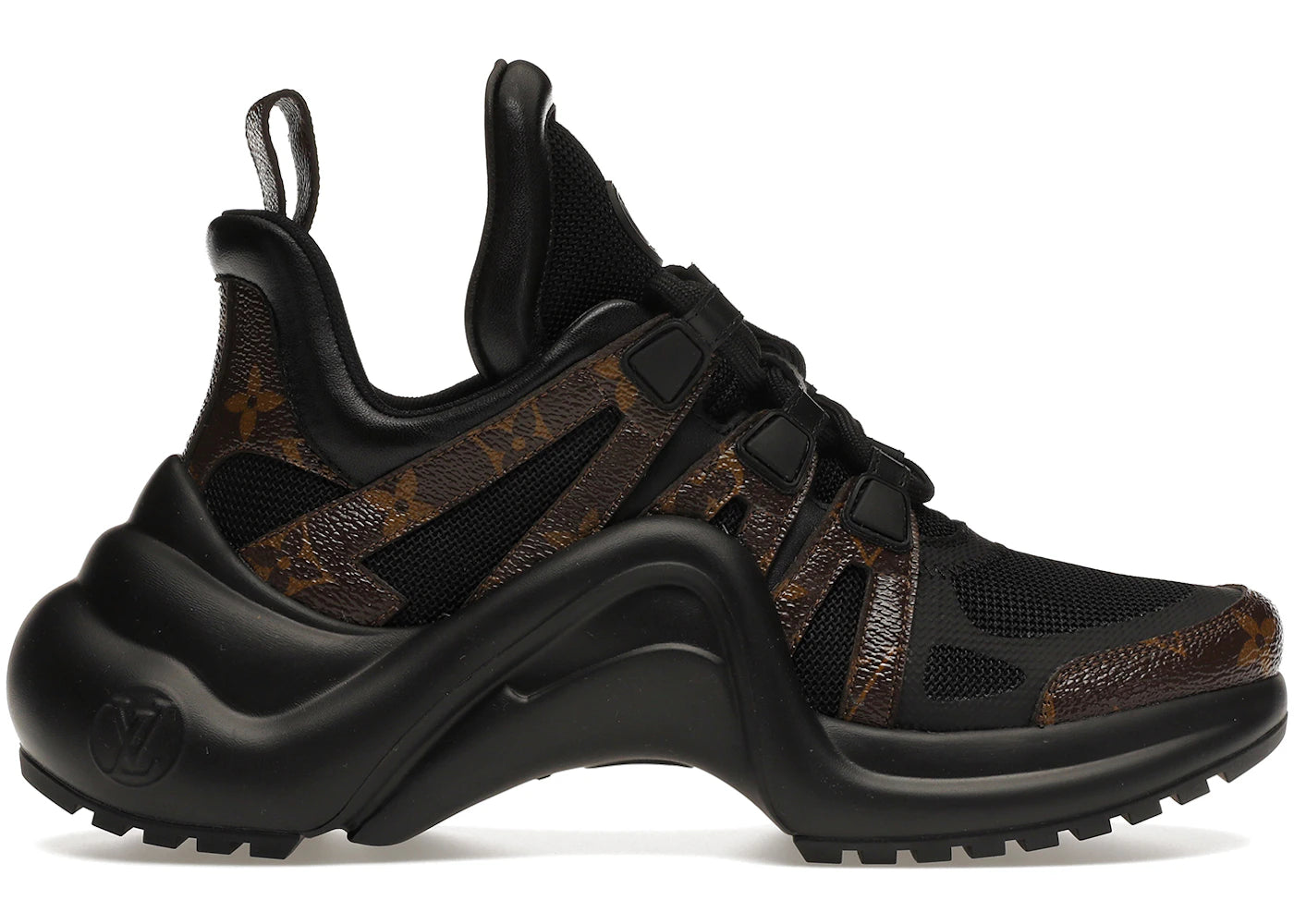 louis vuitton archlight trainer monogram black (women's)