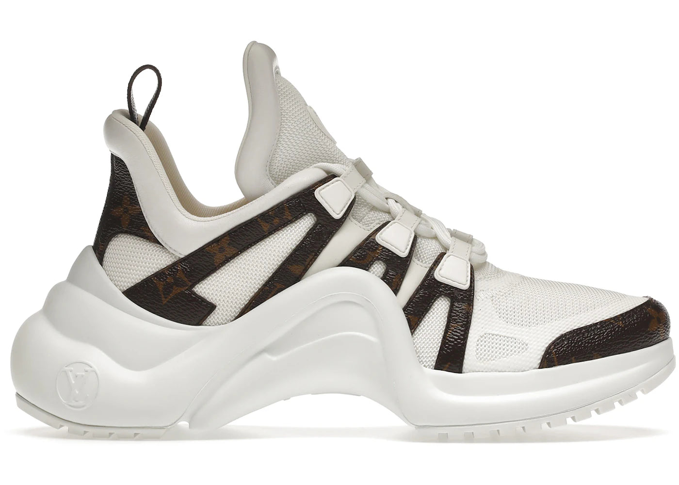 louis vuitton archlight trainer monogram white (women's)