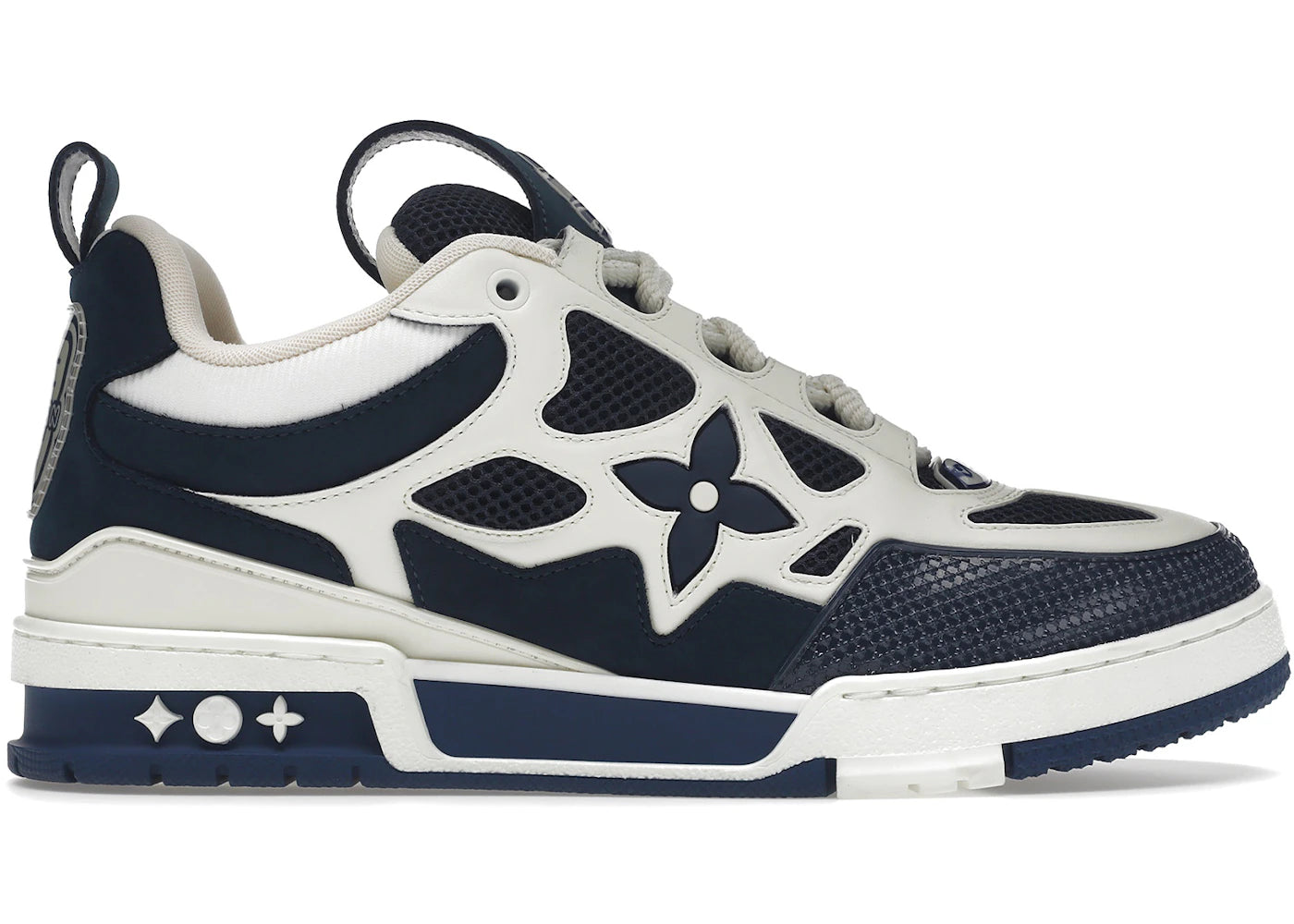 louis vuitton lv skate sneaker marine white